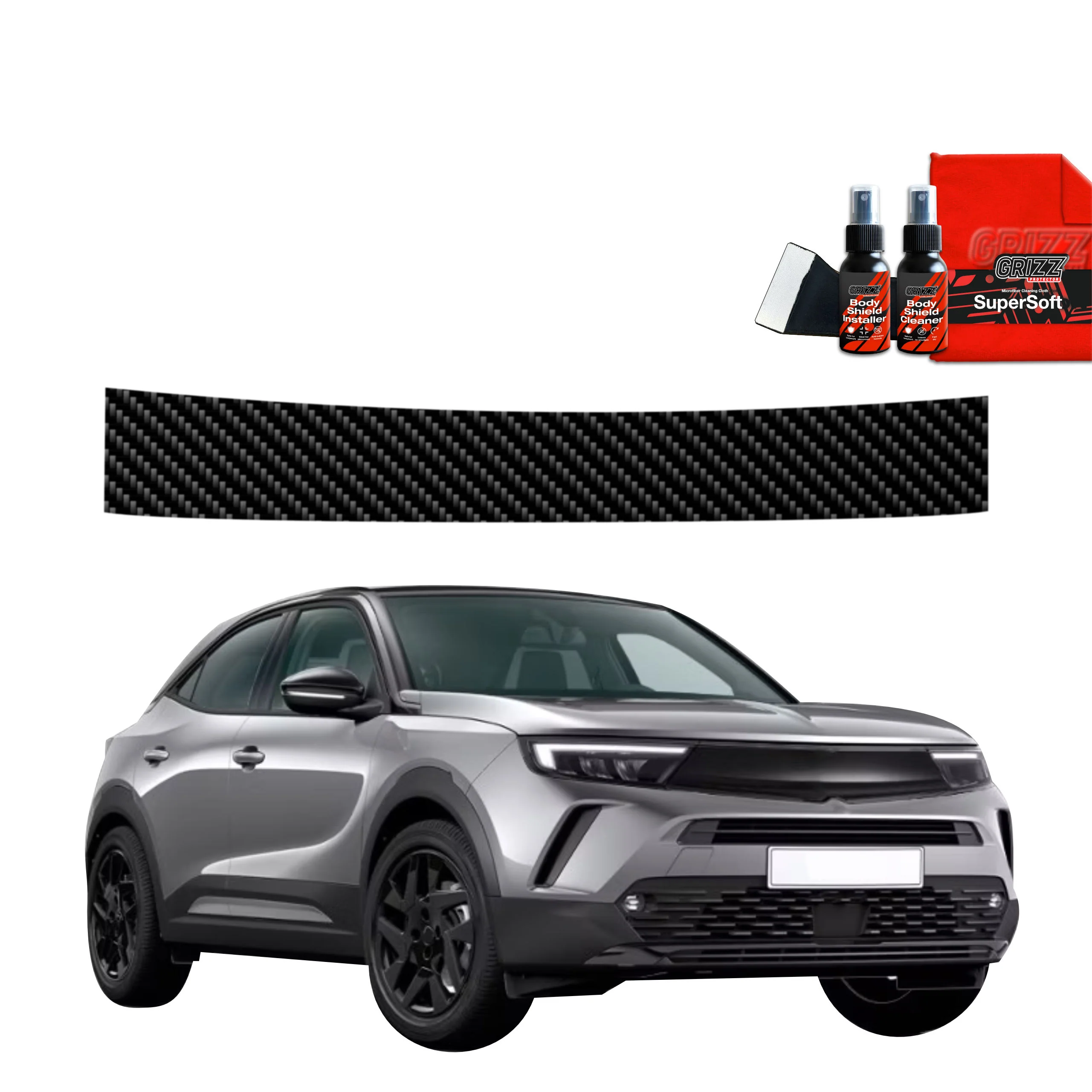 Kohlenstoff Schutzfolie für Ladekante - Opel Mokka (2021-2026)
