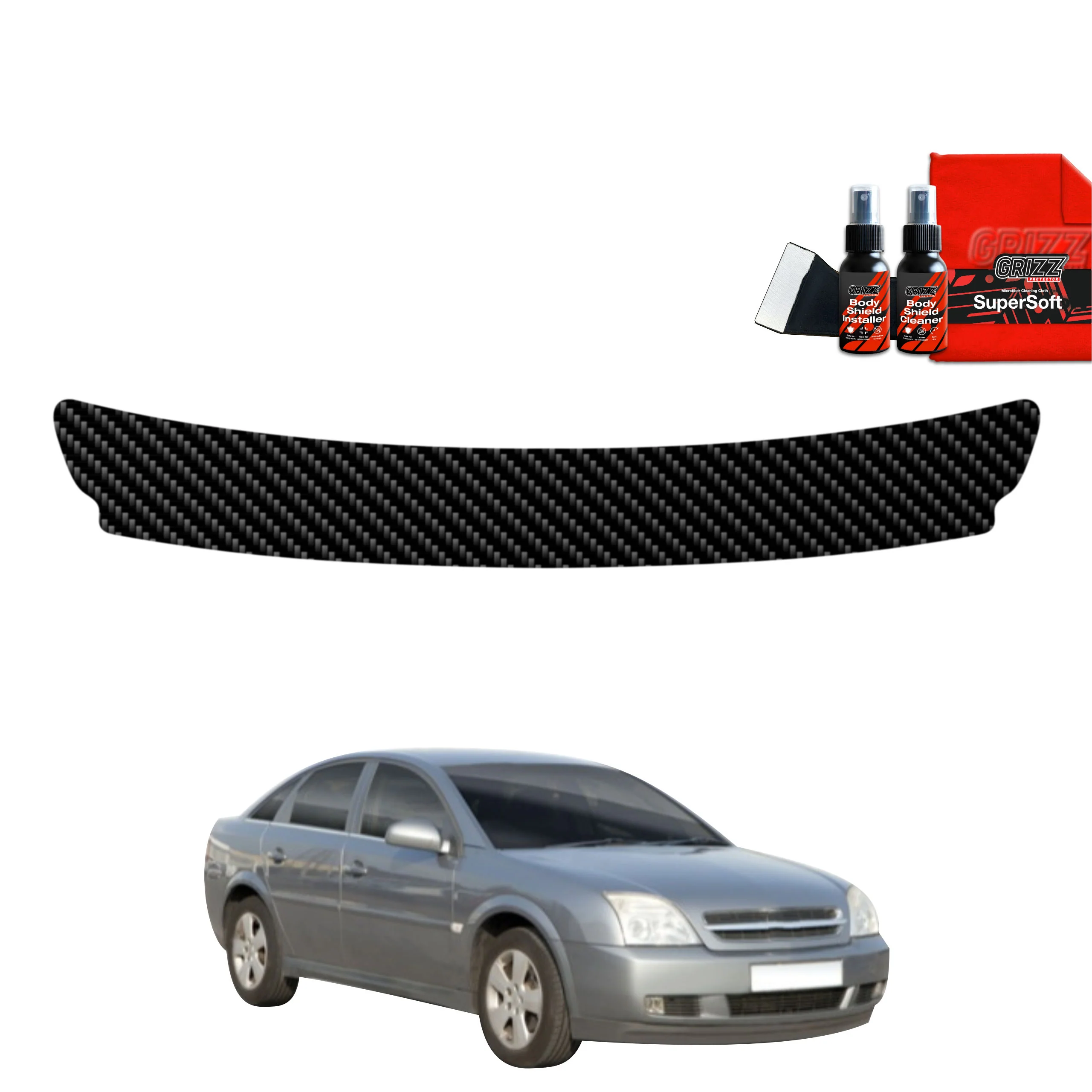 Kohlenstoff Schutzfolie für Ladekante - Opel Vectra C Liftback (2002-2005)