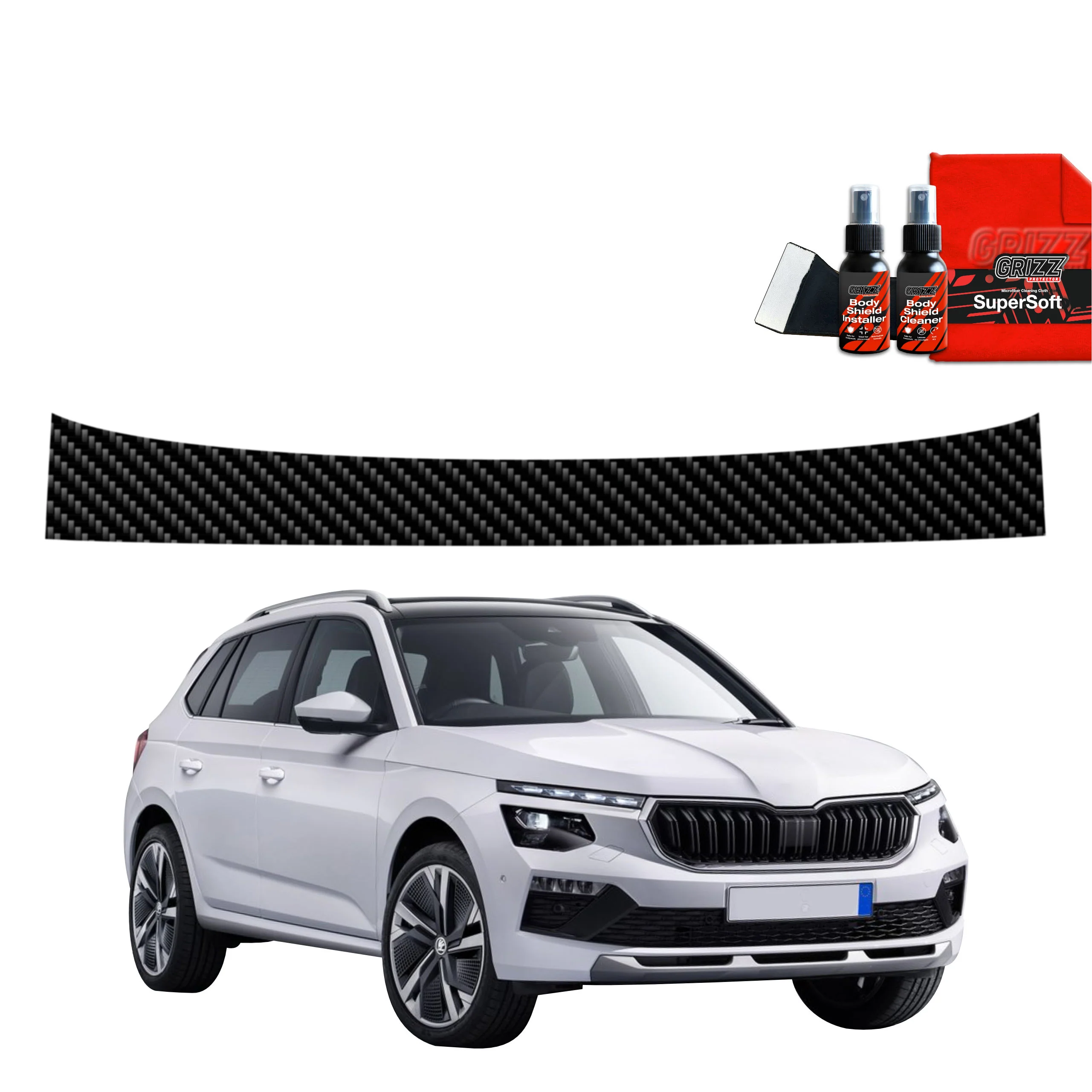 Kohlenstoff Schutzfolie für Ladekante - Skoda Kamiq (2019-2025)