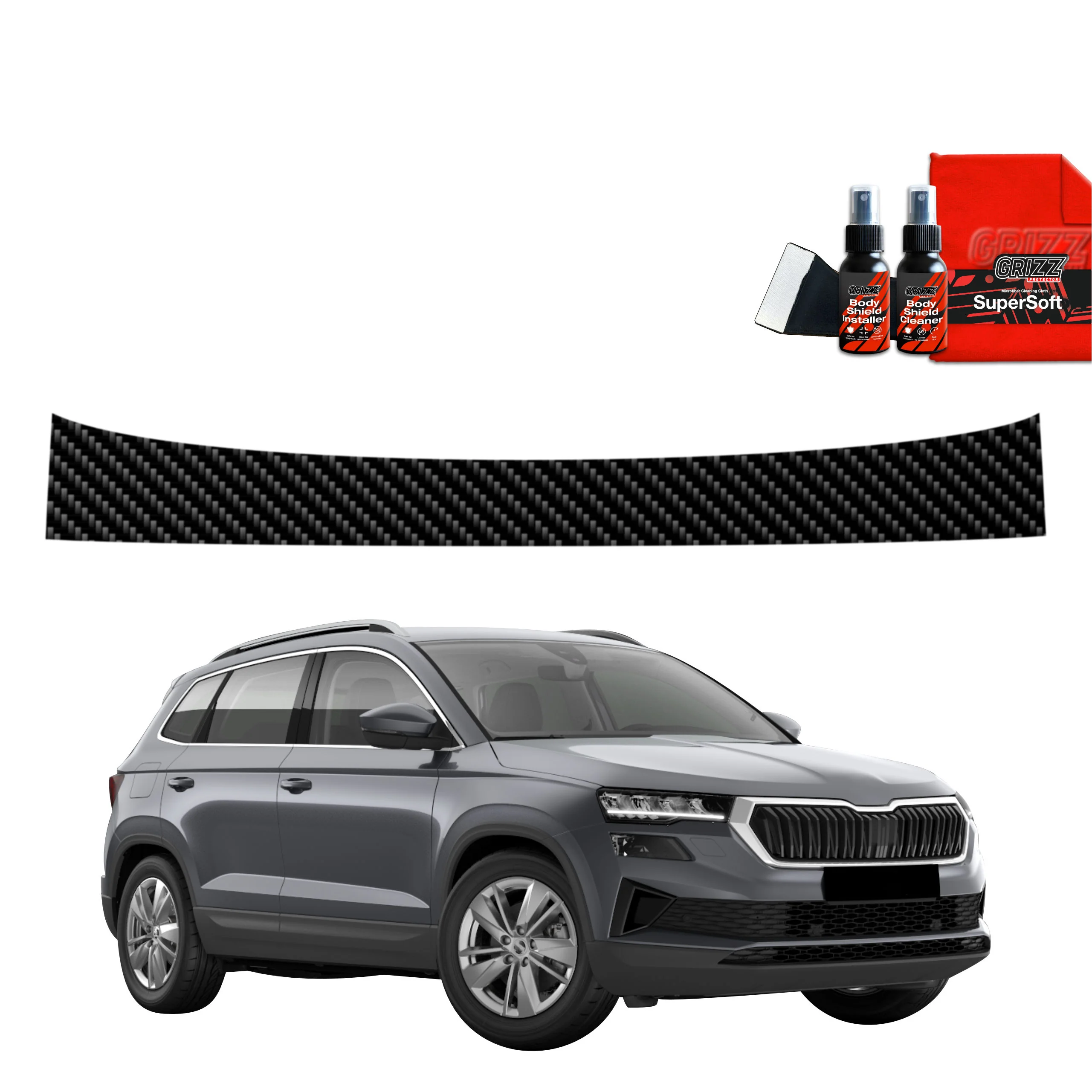 Kohlenstoff Schutzfolie für Ladekante - Skoda Karoq (2022-2026)
