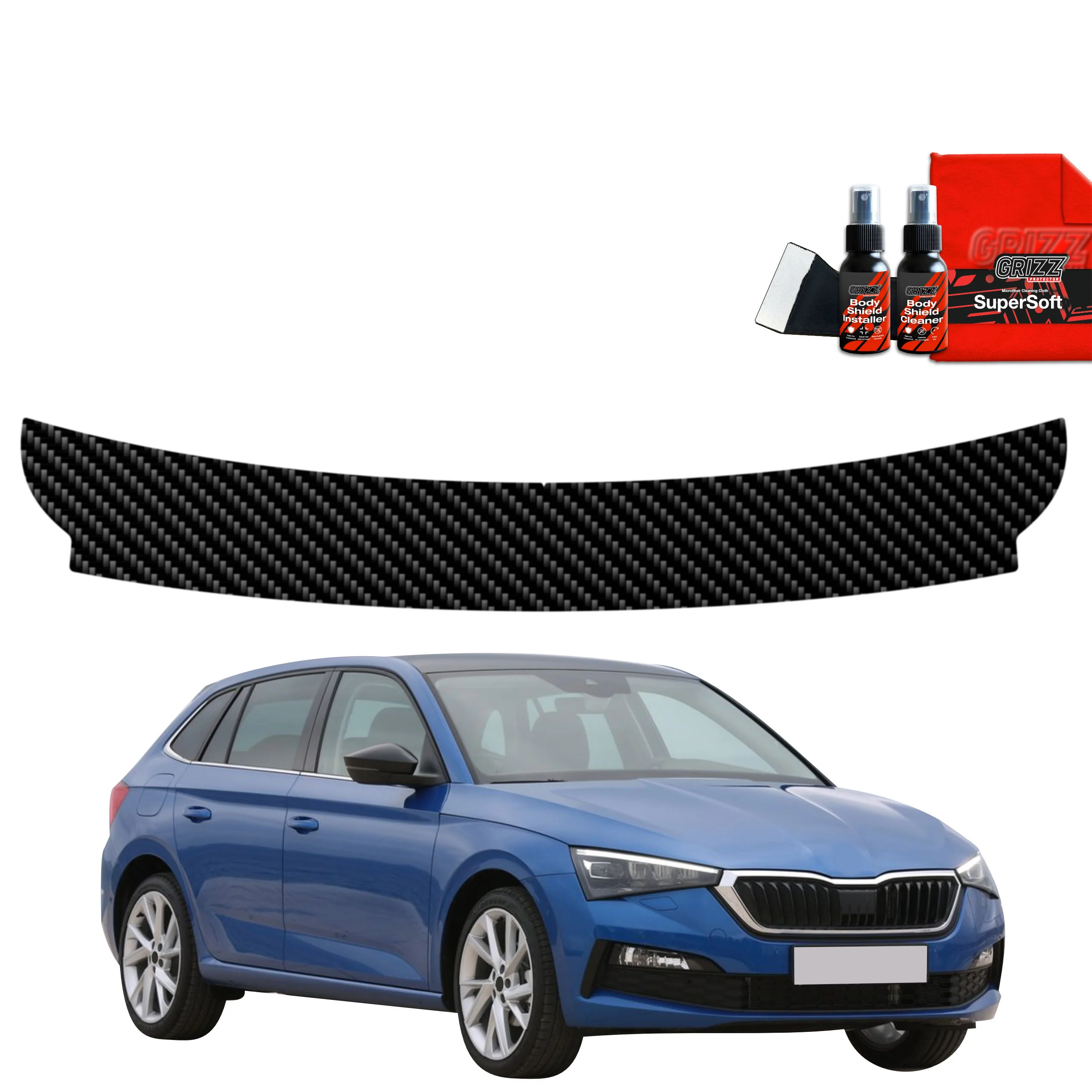 Kohlenstoff Schutzfolie für Ladekante - Skoda Scala (2019- 2023)