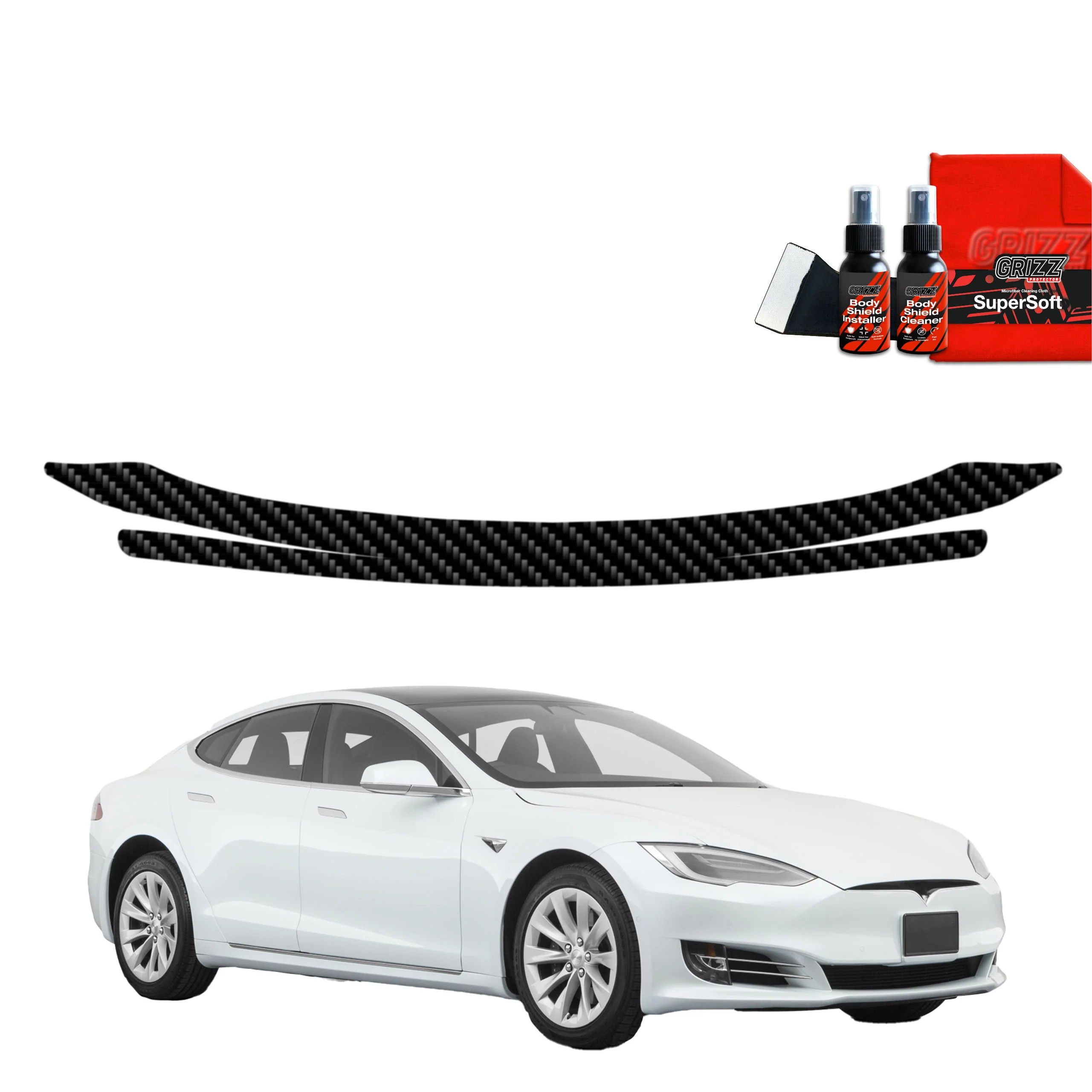 Kohlenstoff Schutzfolie für Ladekante - Tesla Model S (2023-2026)