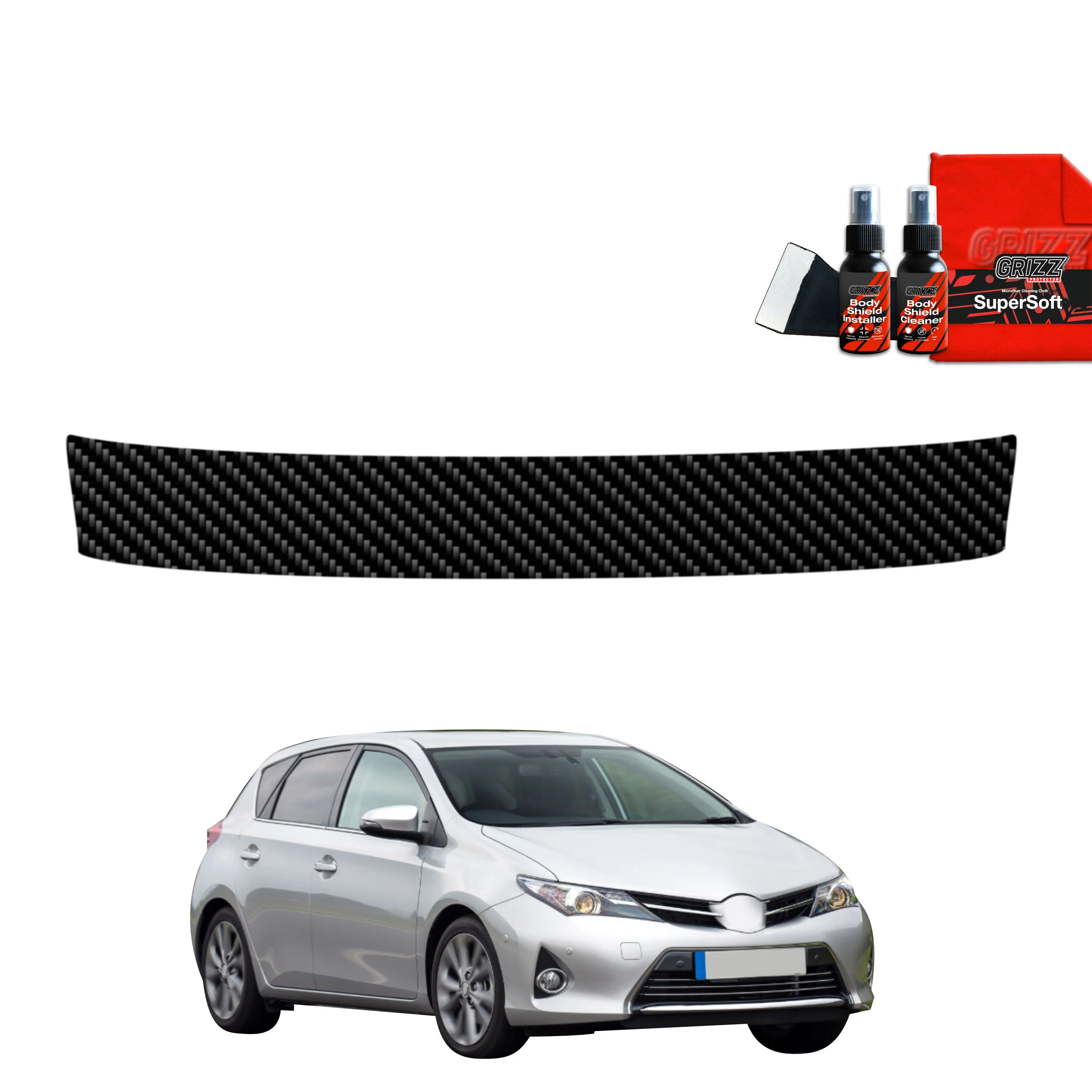 Kohlenstoff Schutzfolie für Ladekante - Toyota Auris (2012-2015)
