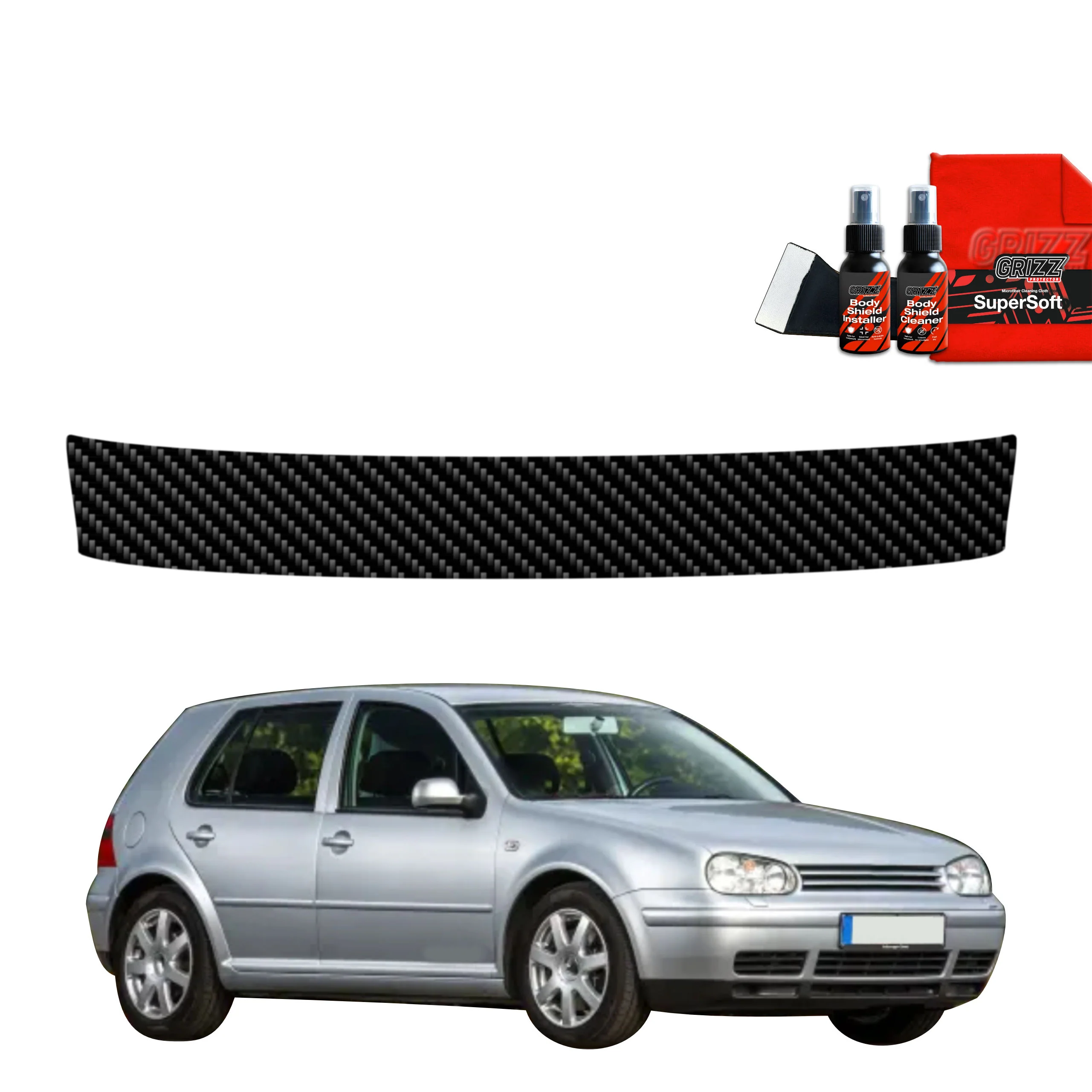 Kohlenstoff Schutzfolie für Ladekante - Volkswagen Golf 4 Hatchback 5D (1997-2003)