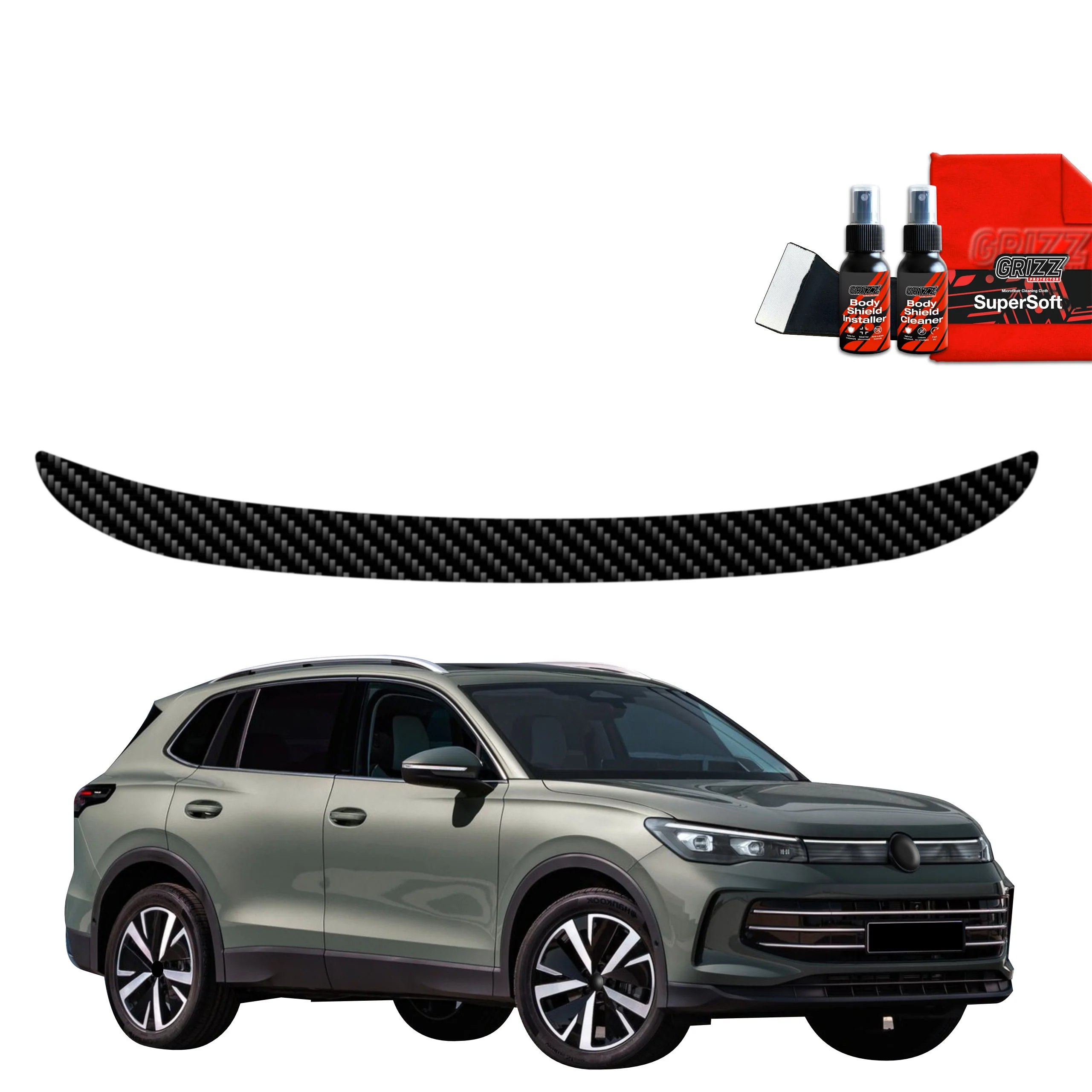 Kohlenstoff Schutzfolie für Ladekante - Volkswagen VW Tiguan 3 (2024-2026)