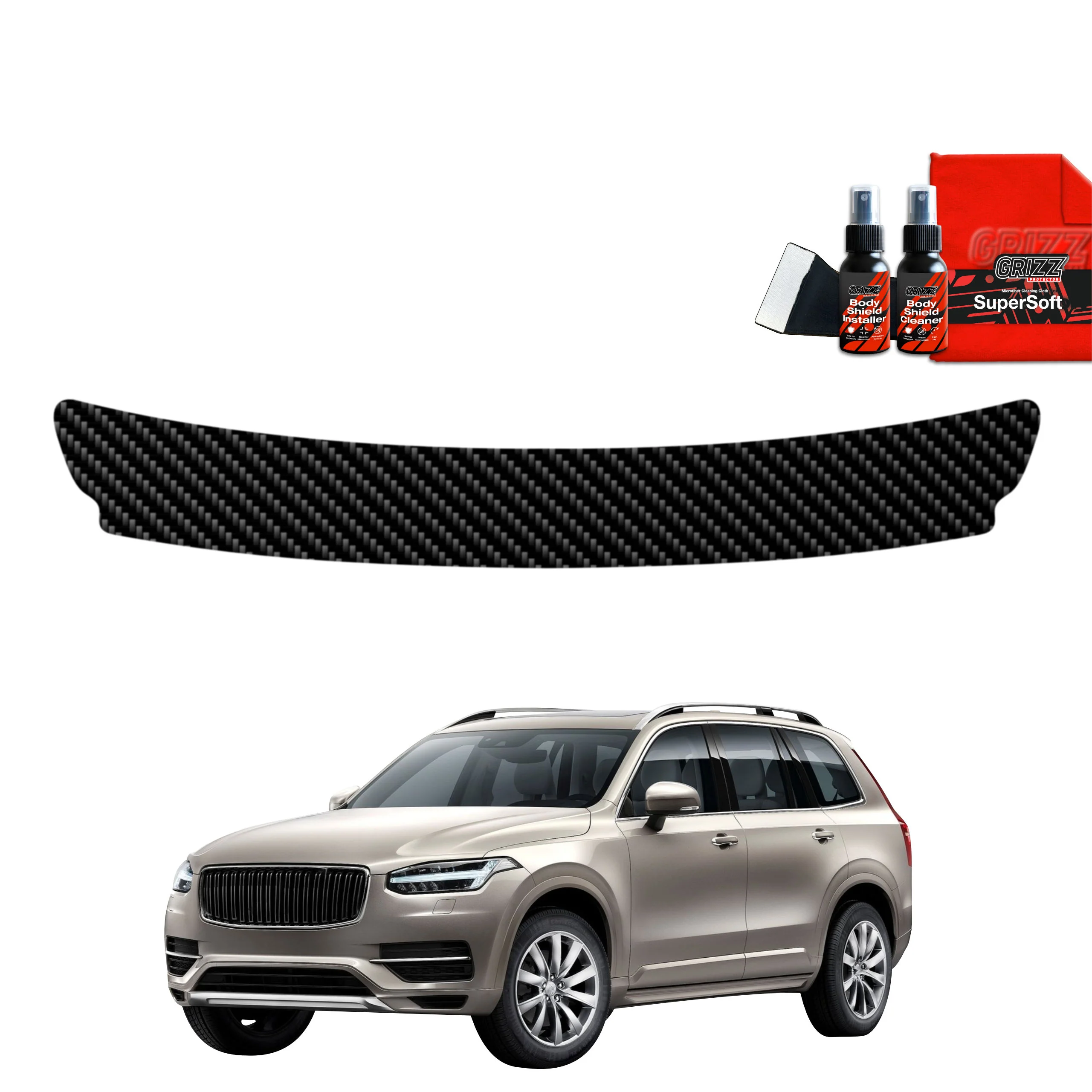 Kohlenstoff Schutzfolie für Ladekante - Volvo XC90 (2015-2020)
