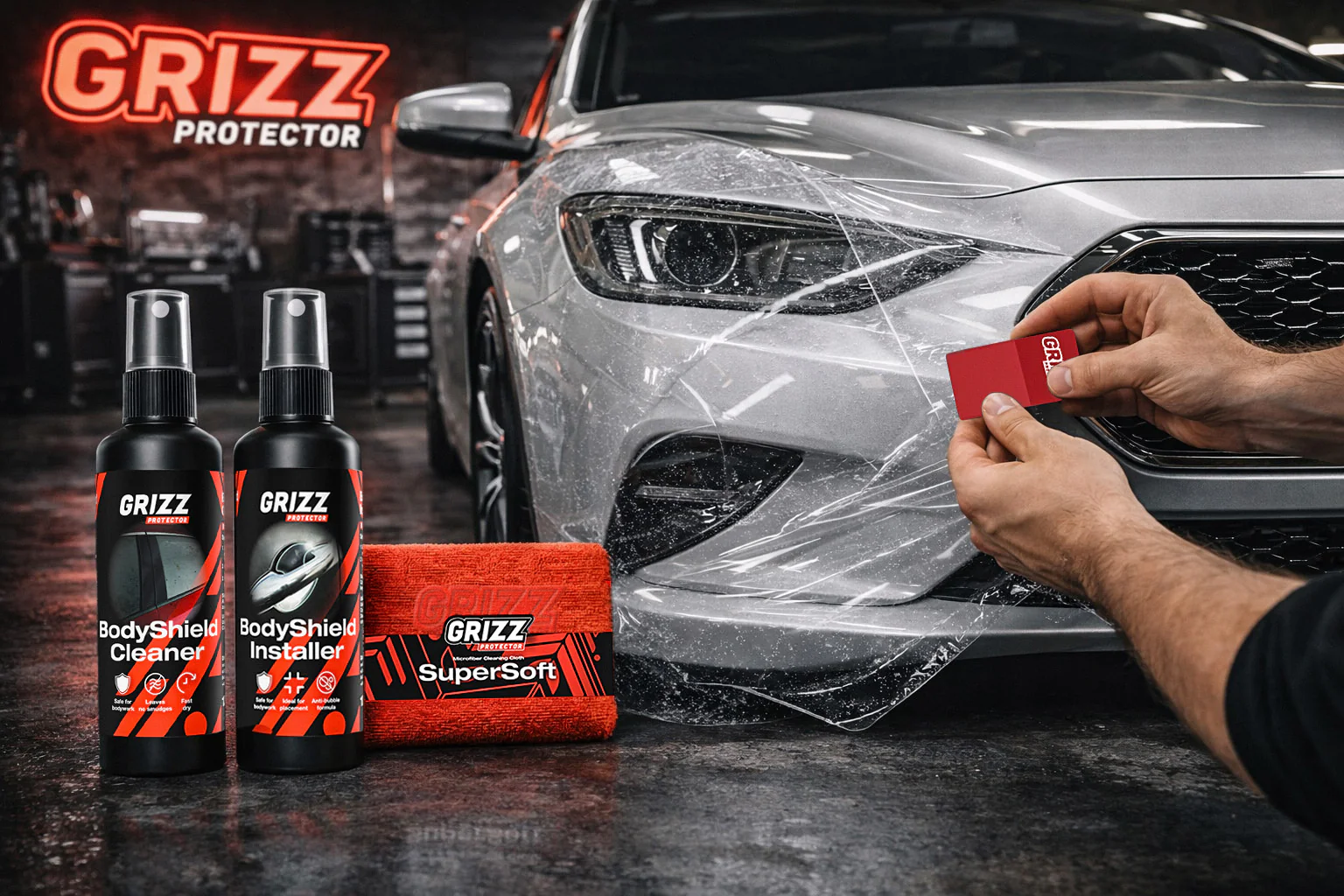 Montageset für GRIZZ PPF Folie AppSet 100ml - Image 2