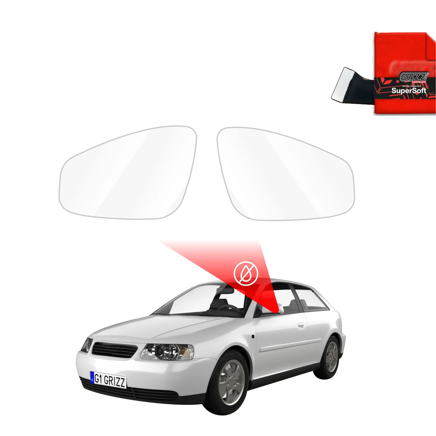 Regenschutzfolie für Außenspiegel - Audi A3 8L Hatchback 3D (1996-2003)