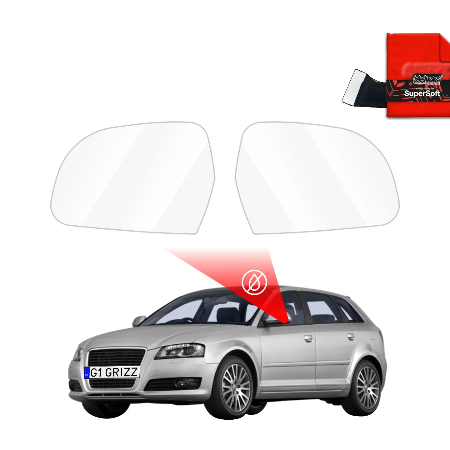 Regenschutzfolie für Außenspiegel - Audi A3 8P (2008-2013)