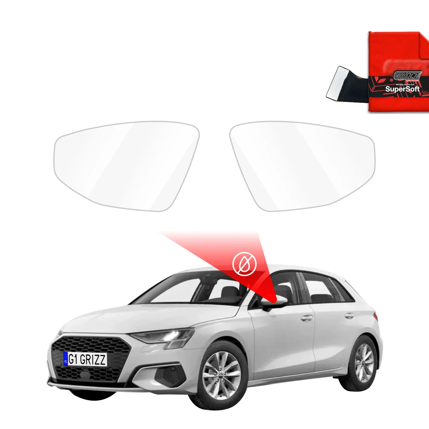 Regenschutzfolie für Außenspiegel - Audi A3 8Y (2020-2024)