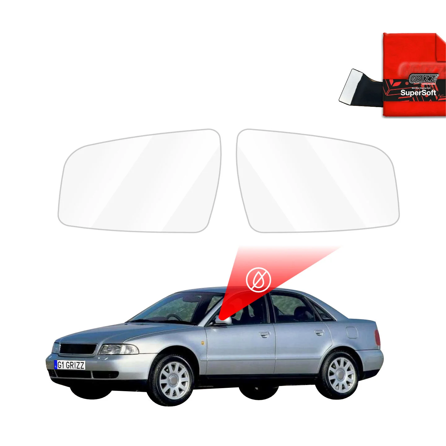 Regenschutzfolie für Außenspiegel - Audi A4 B5 Sedan (1994-2001)