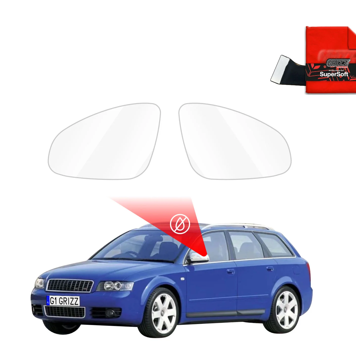 Regenschutzfolie für Außenspiegel - Audi A4 B6 Avant (2000-2006)