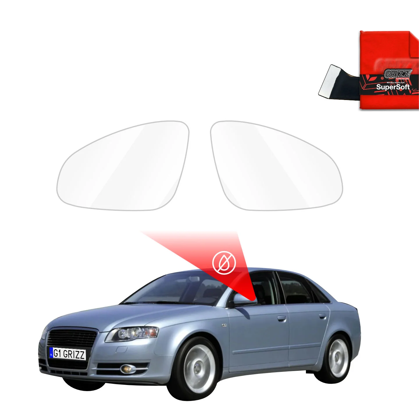 Regenschutzfolie für Außenspiegel - Audi A4 B7 Sedan (2004-2008)