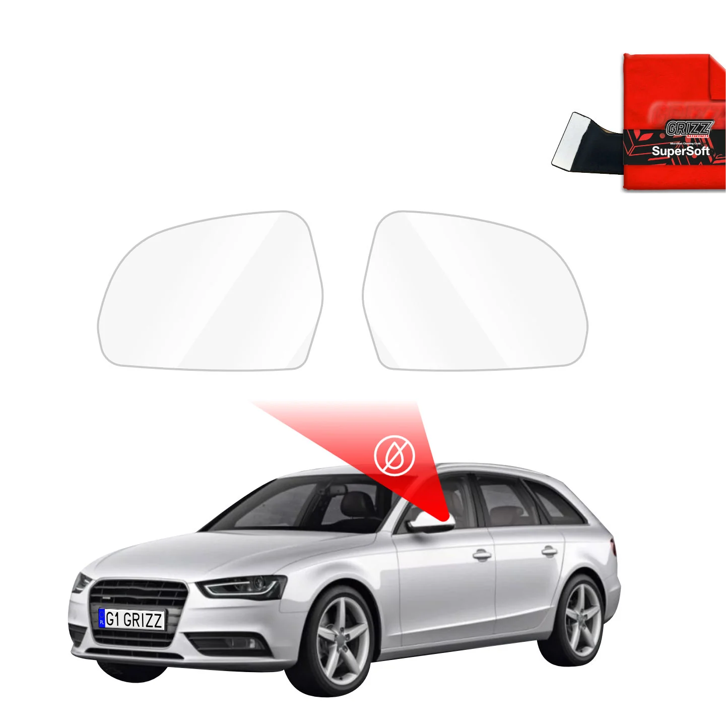 Regenschutzfolie für Außenspiegel - Audi A4 B8 Avant Facelifting (2011-2015)