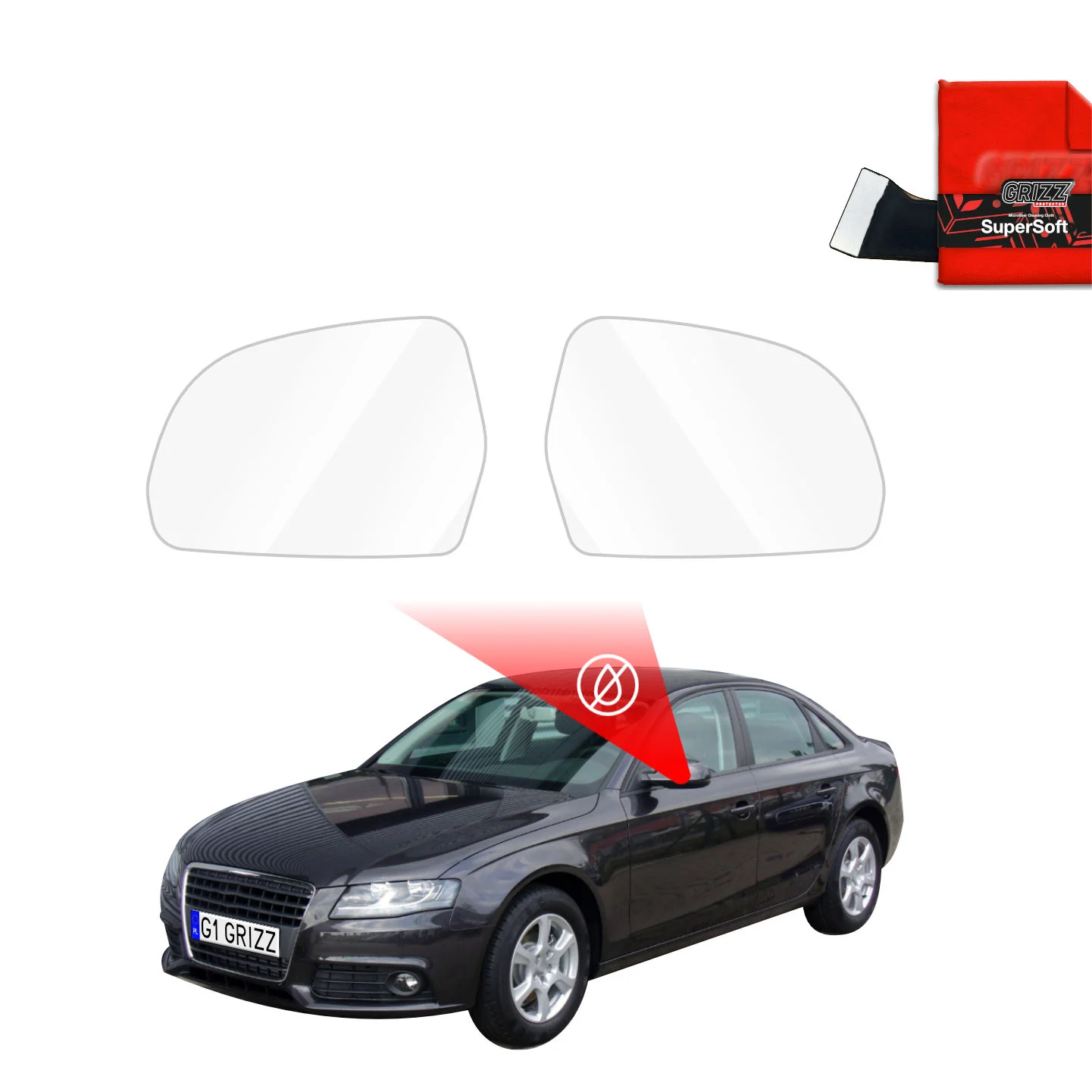 Regenschutzfolie für Außenspiegel - Audi A4 B8 Sedan (2007-2011)