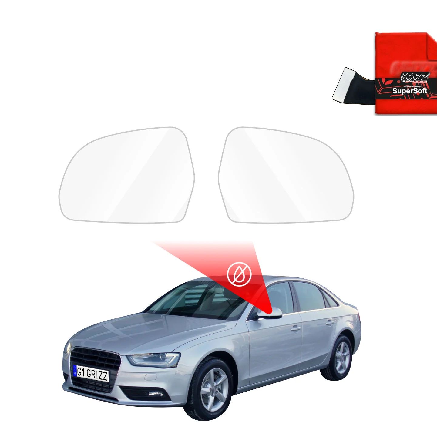 Regenschutzfolie für Außenspiegel - Audi A4 B8 Sedan Facelifting (2011-2015)