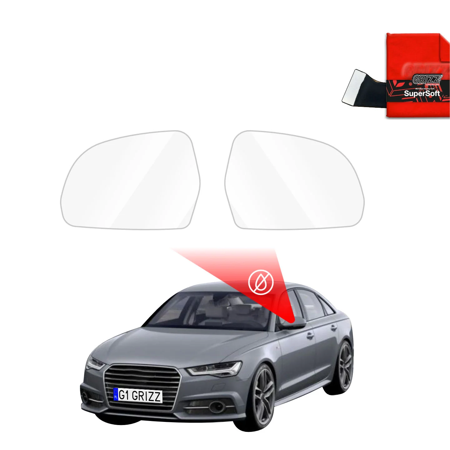 Regenschutzfolie für Außenspiegel - Audi A6 C7 Sedan (2011-2014)