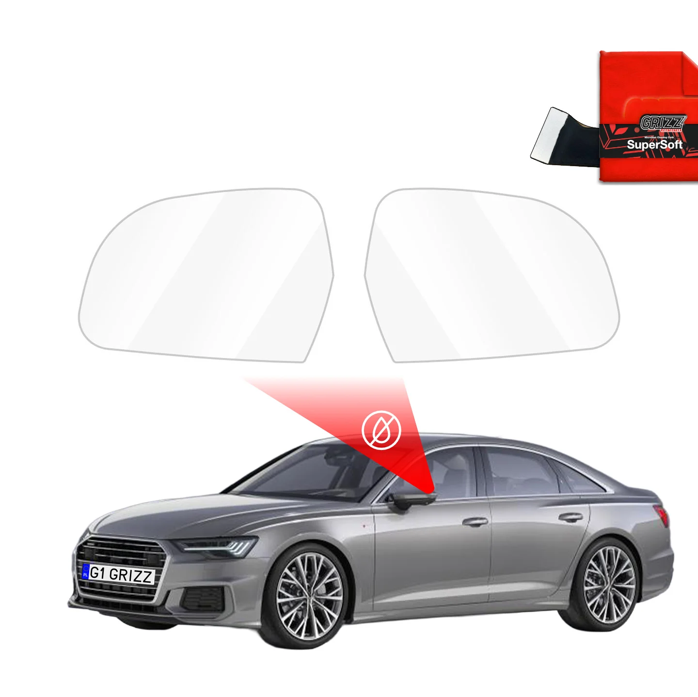 Regenschutzfolie für Außenspiegel - Audi A6 C8 (2018-2024)