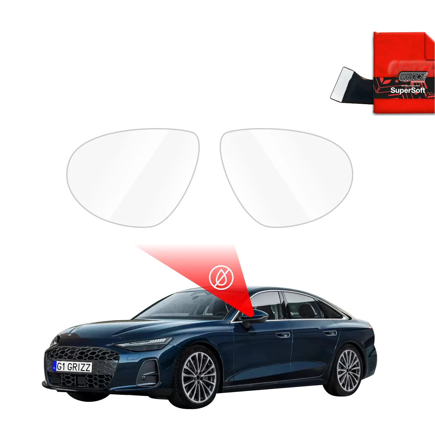 Regenschutzfolie für Außenspiegel - Audi A6 Limousine (2025-2026)
