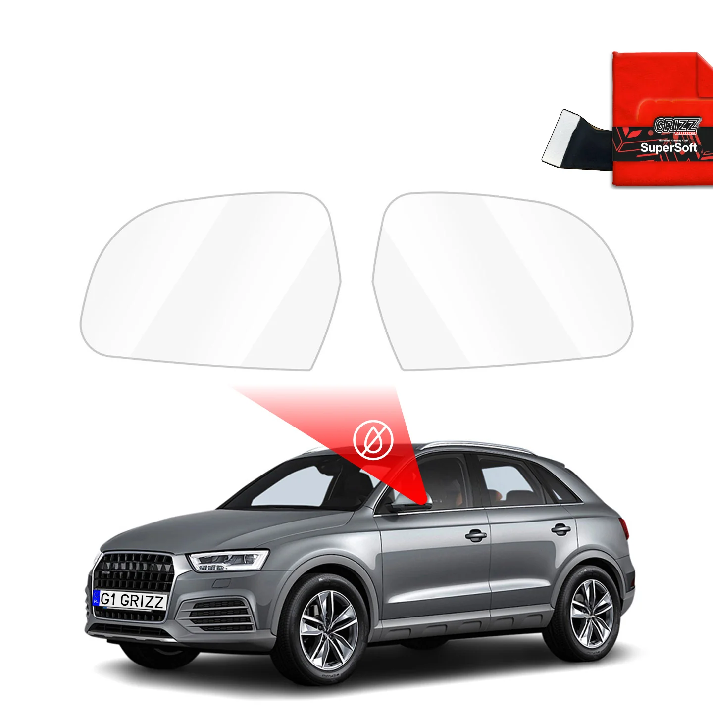 Regenschutzfolie für Außenspiegel - Audi Q3 8U (2011-2018)