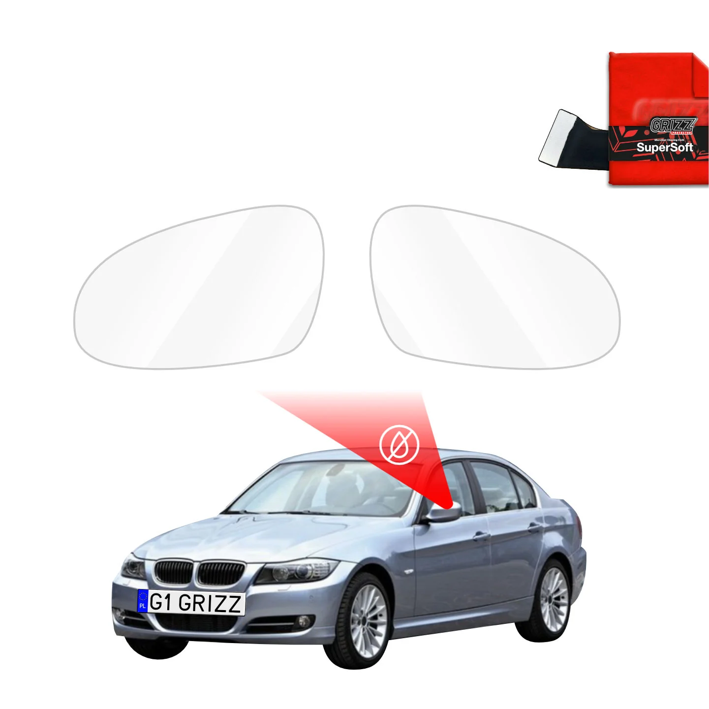 Regenschutzfolie für Außenspiegel - BMW 3 E90 Sedan Pre-LCI (2004-2008)