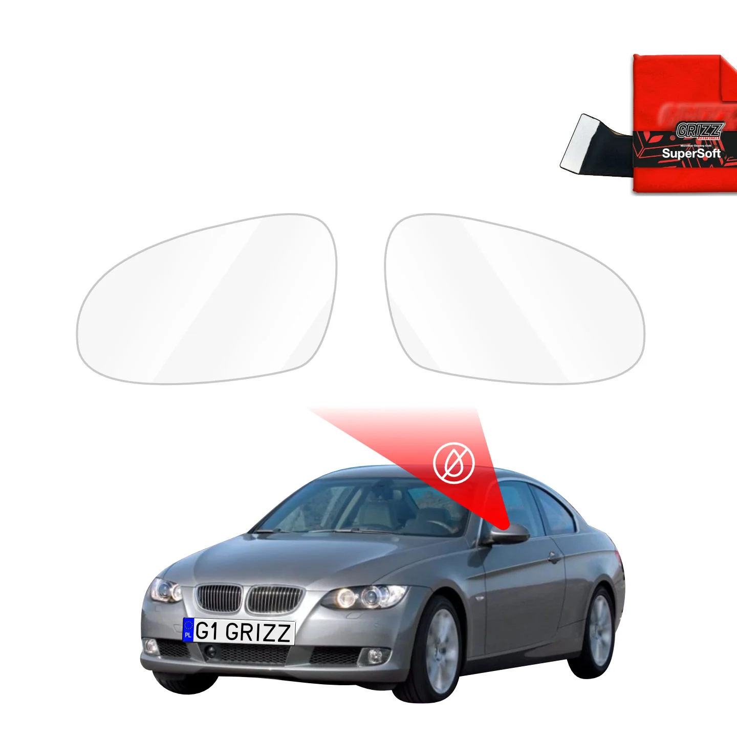 Regenschutzfolie für Außenspiegel - BMW 3 E92 Coupe Pre-LCI (2006-2010)