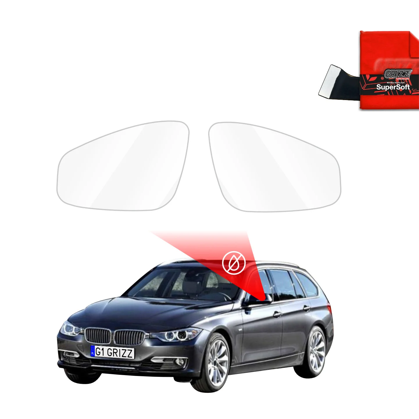 Regenschutzfolie für Außenspiegel - BMW 3 F31 Kombi Pre-LCI (2011-2015)