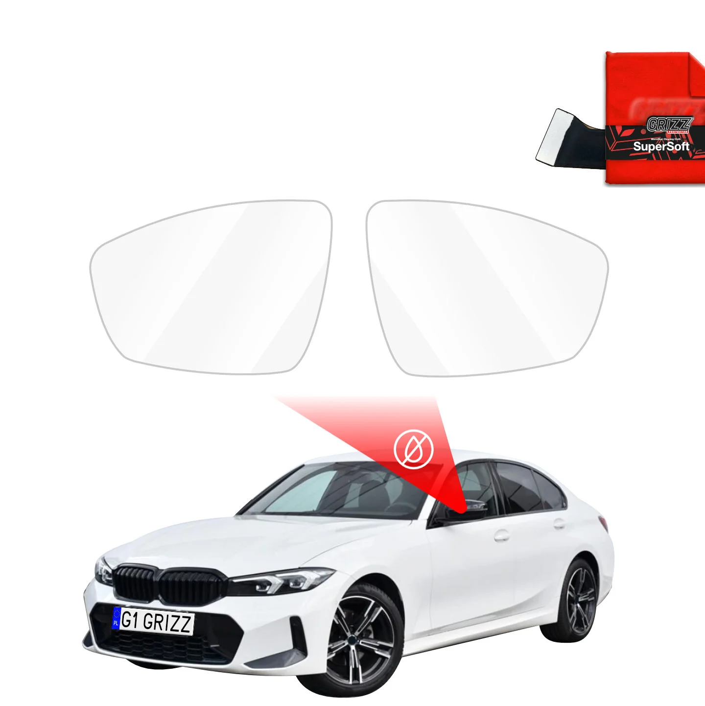 Regenschutzfolie für Außenspiegel - BMW 3 G20 Sedan (2022-2026)