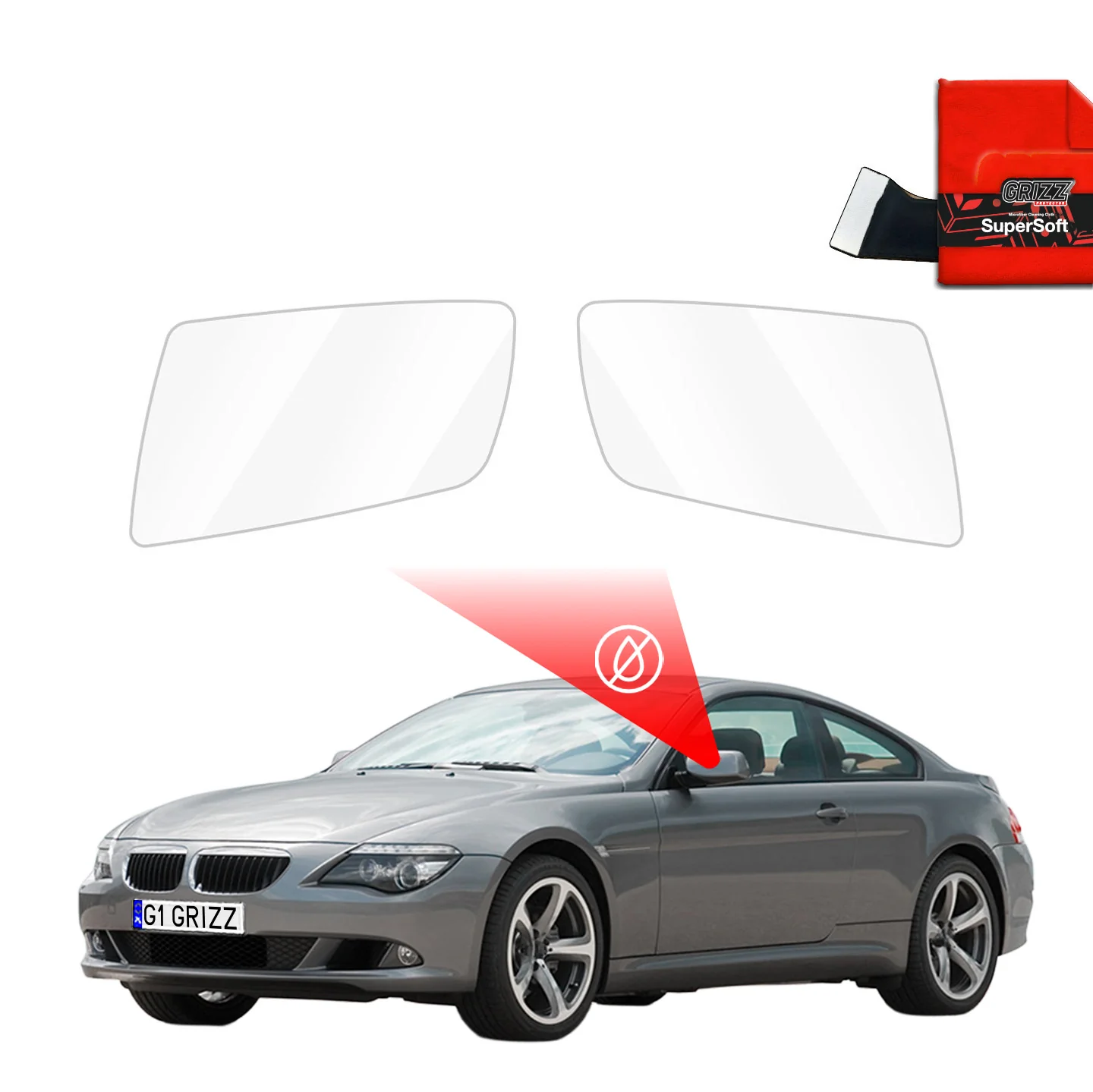 Regenschutzfolie für Außenspiegel - BMW 6 E63 (2003-2010)