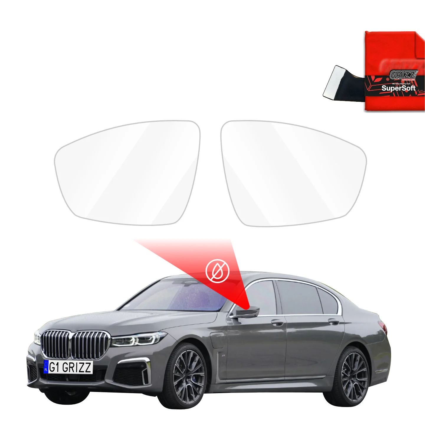 Regenschutzfolie für Außenspiegel - BMW 7 G12 (2015-2022)