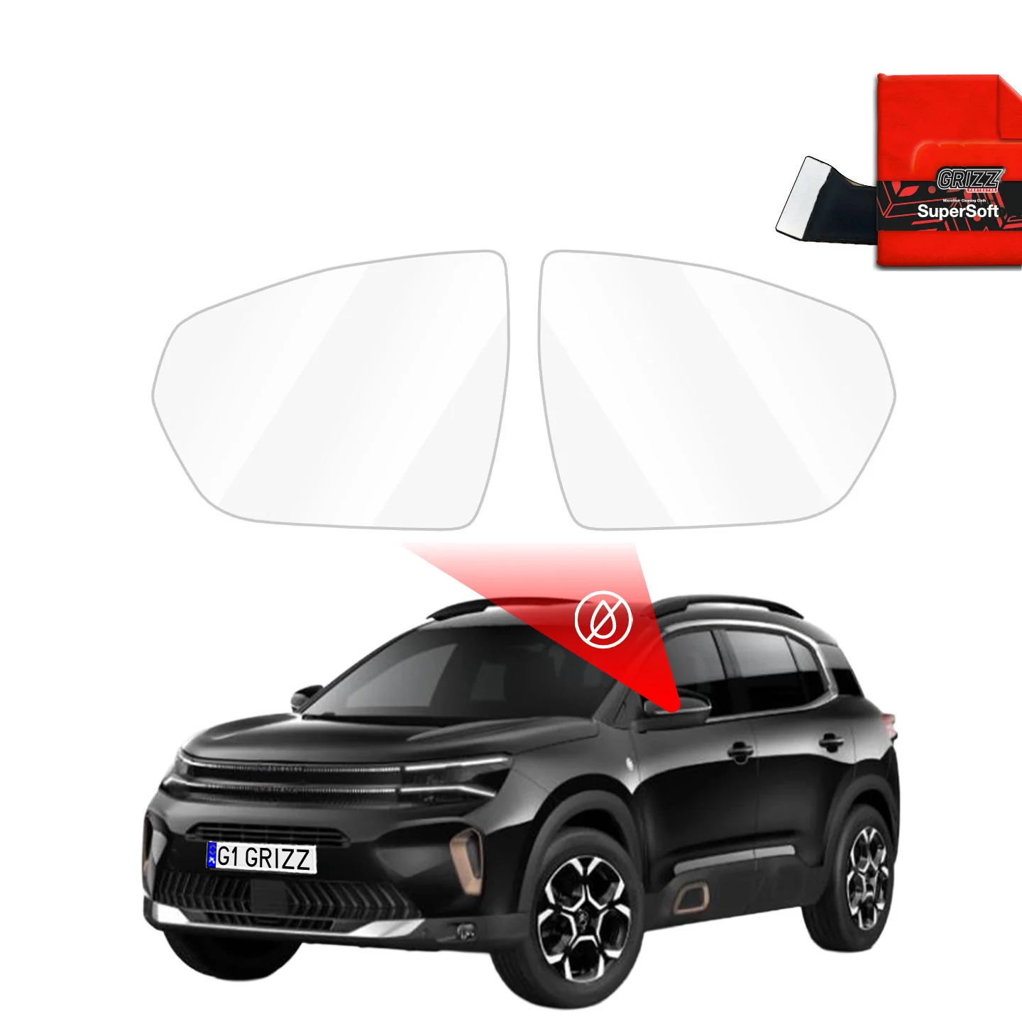 Regenschutzfolie für Außenspiegel - Citroen C5 Aircross (2018-2026)