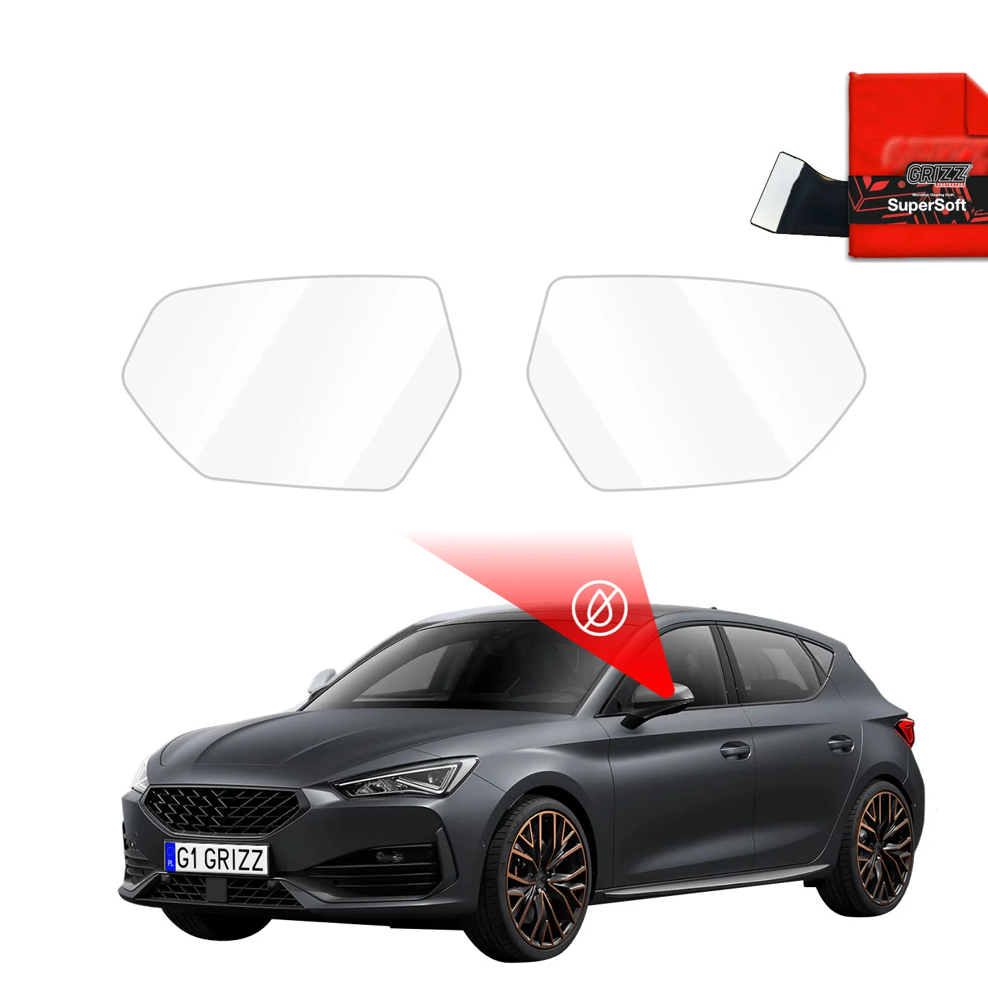 Regenschutzfolie für Außenspiegel - Cupra Leon (2020-2026)