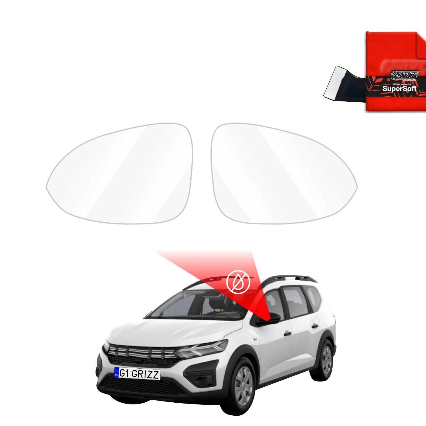 Regenschutzfolie für Außenspiegel - Dacia Jogger (2022-2026)