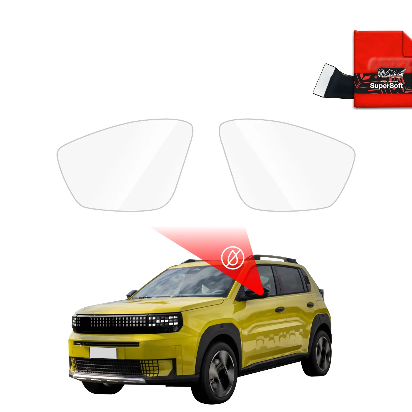 Regenschutzfolie für Außenspiegel - Fiat Grande Panda (2025-2026)