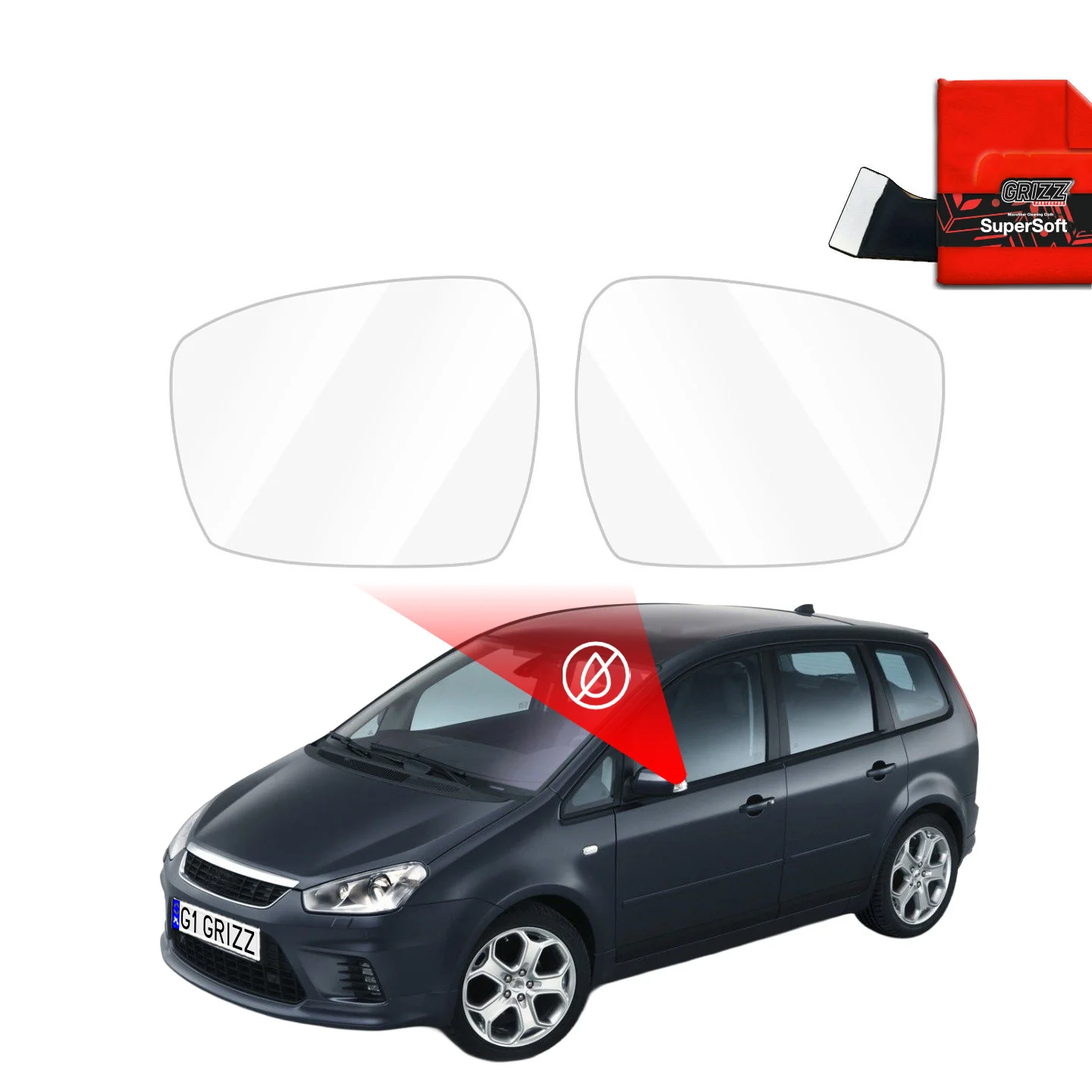 Regenschutzfolie für Außenspiegel - Ford Focus C-Max (2003-2007)
