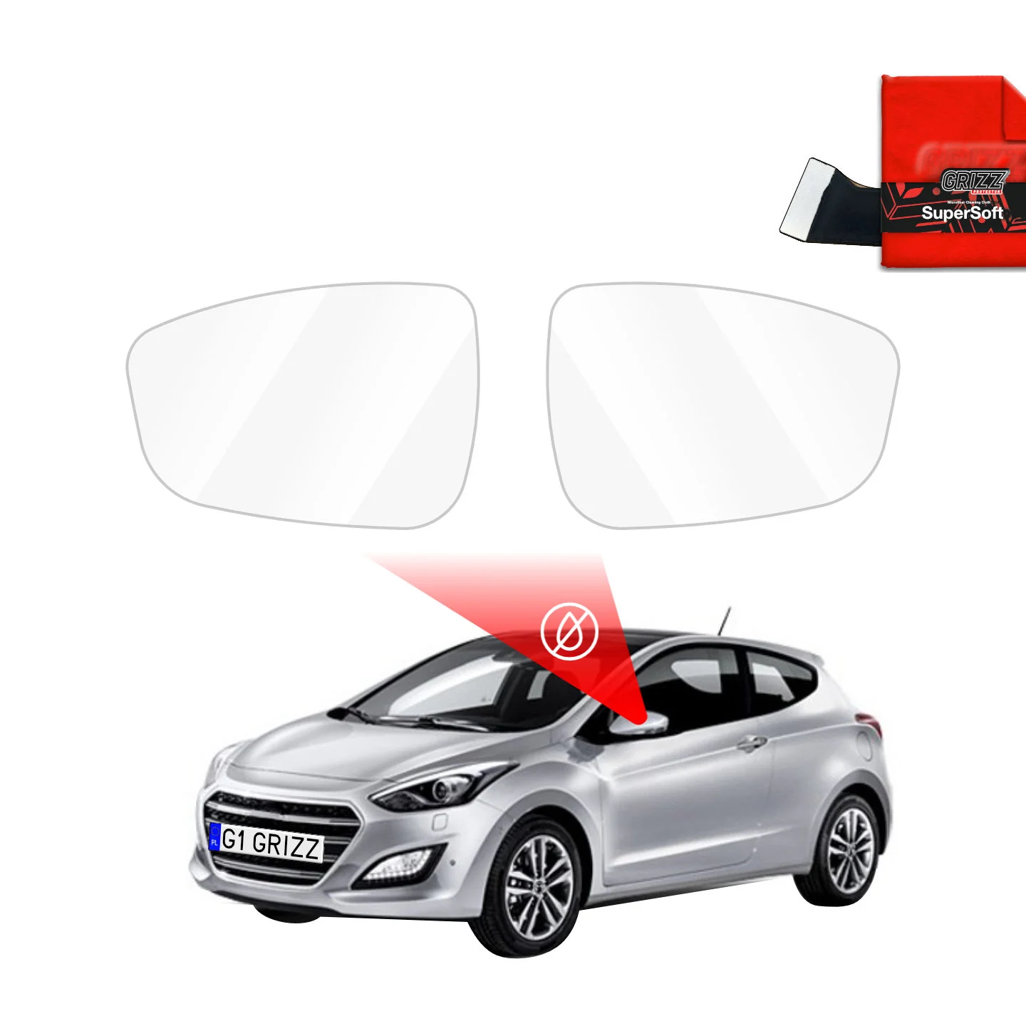 Regenschutzfolie für Außenspiegel - Hyundai i30 (2011-2015)