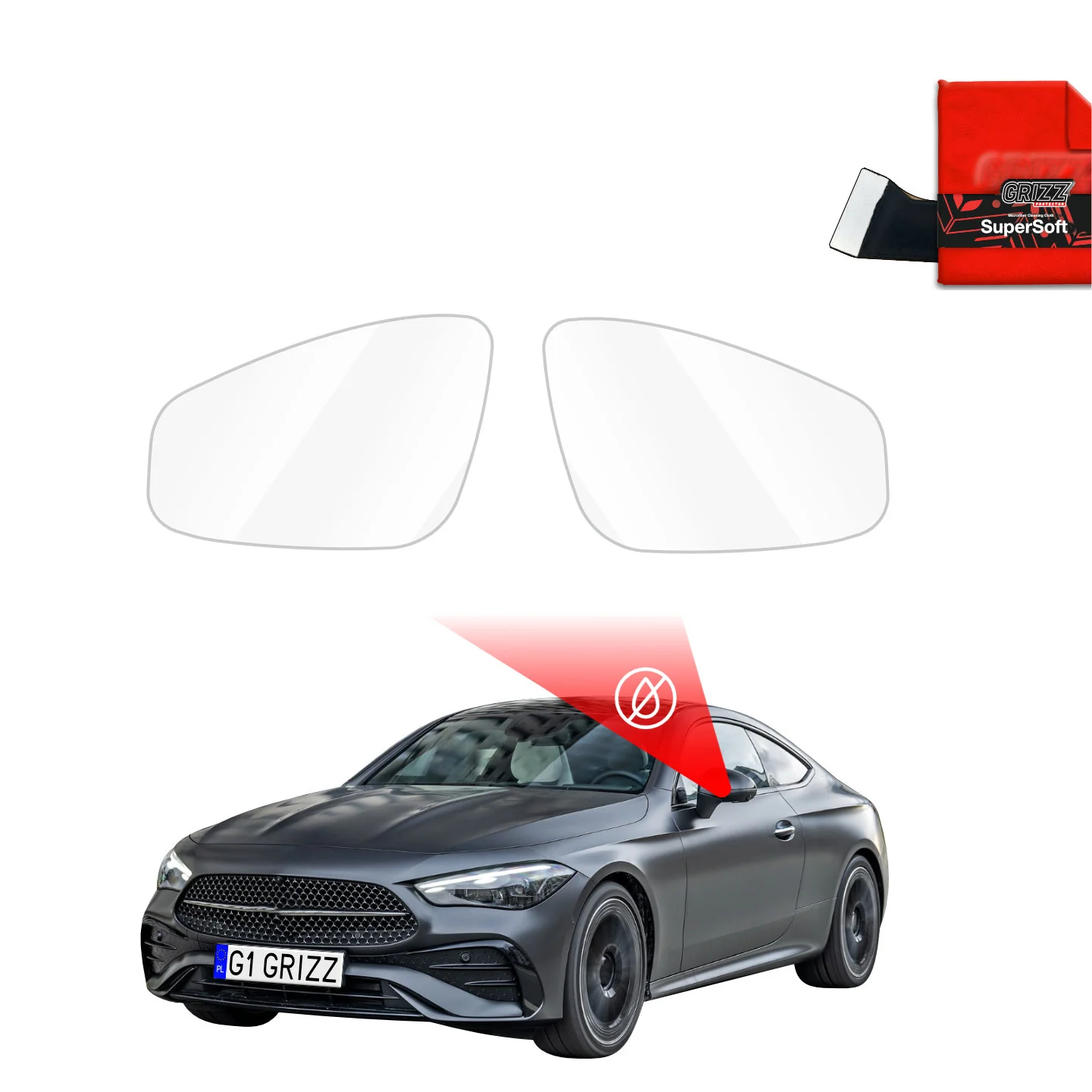 Regenschutzfolie für Außenspiegel - Mercedes CLE 300 (2023-2026)