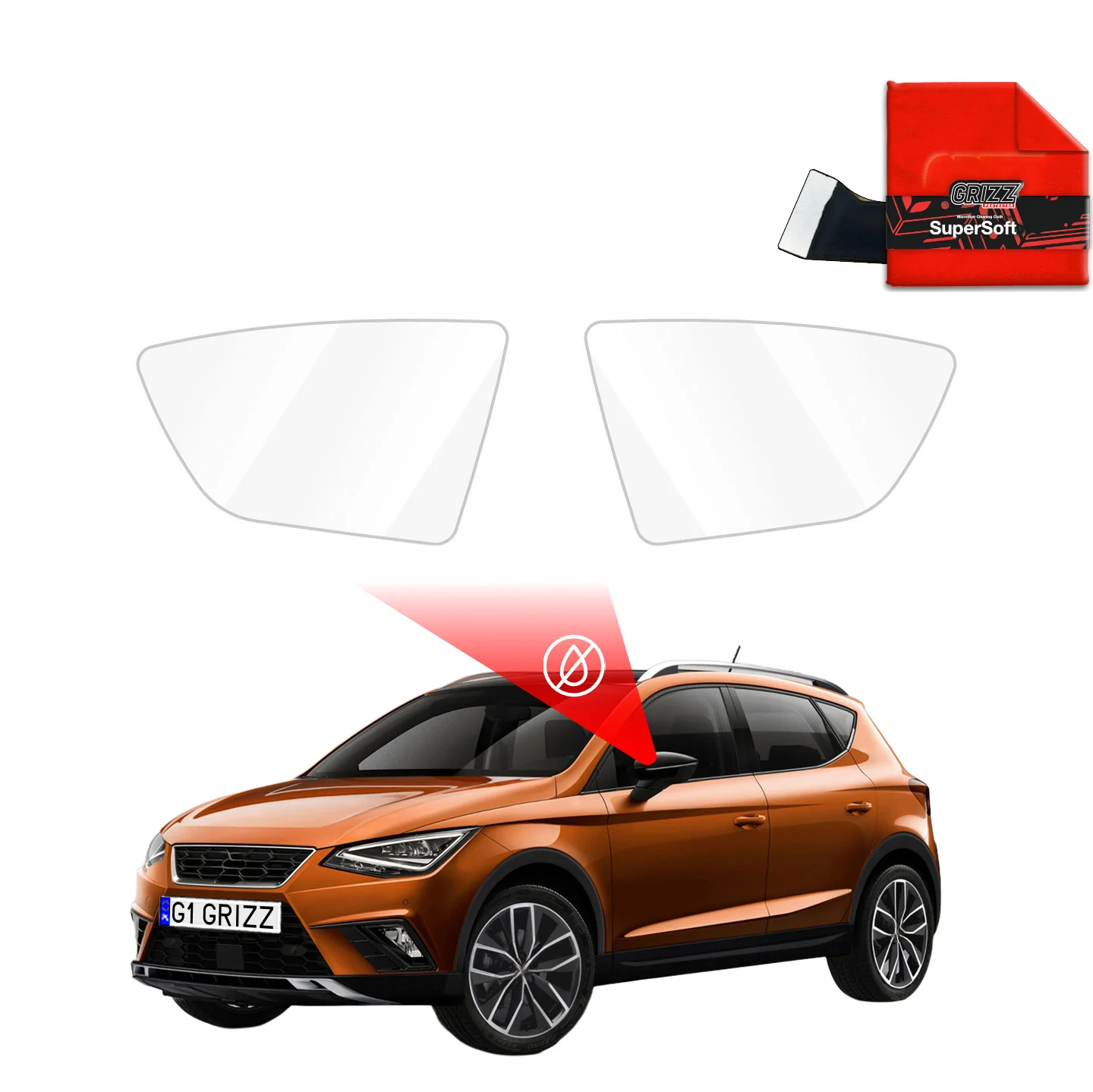 Regenschutzfolie für Außenspiegel - Seat Arona (2017-2022)