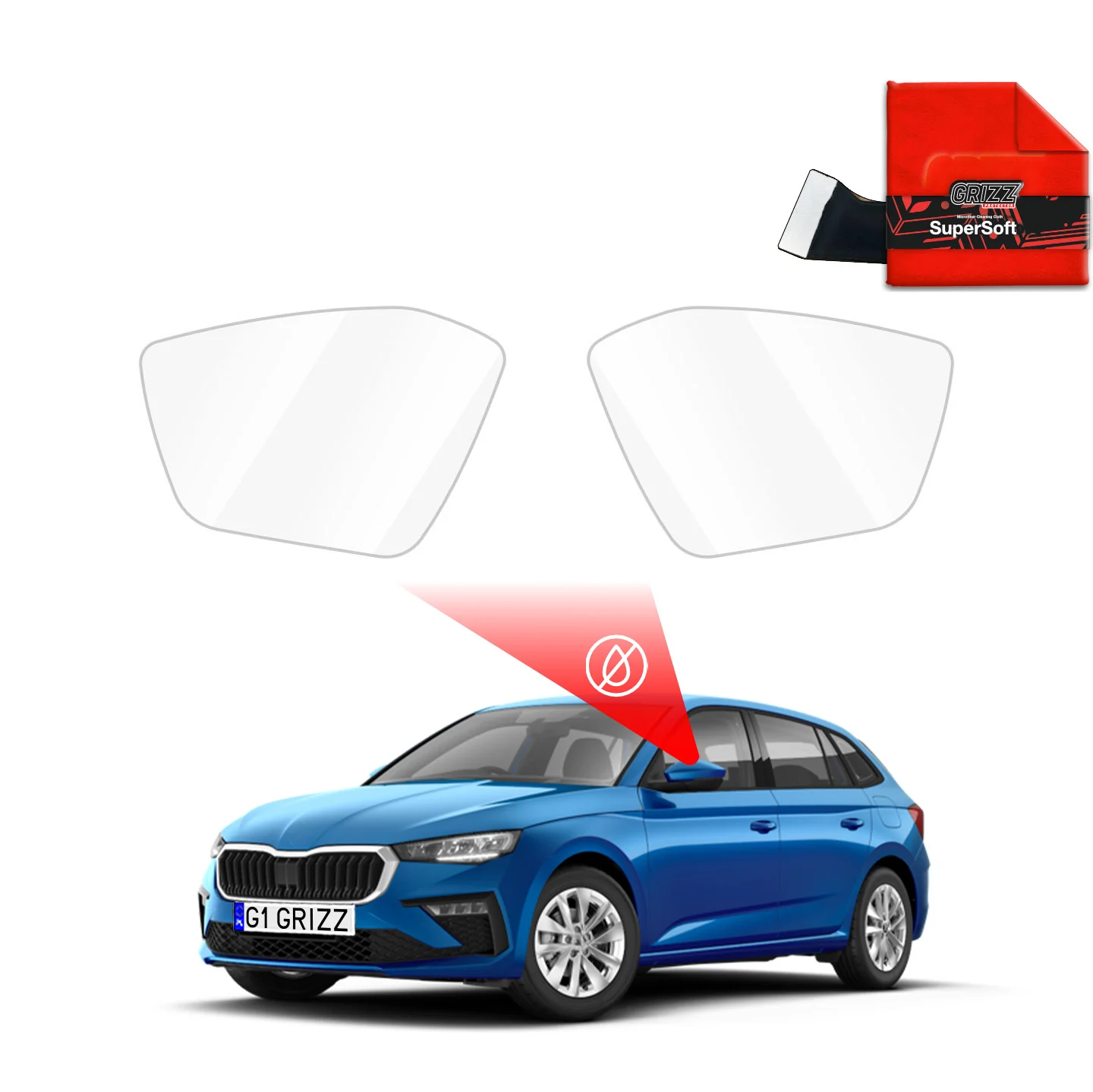 Regenschutzfolie für Außenspiegel - Skoda Scala (2019-2023)