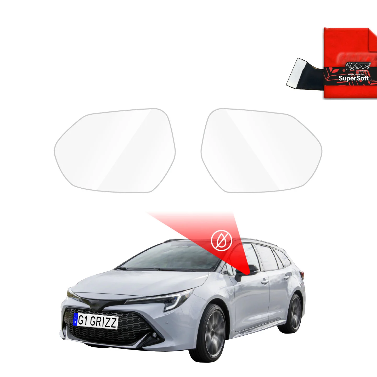 Regenschutzfolie für Außenspiegel - Toyota Corolla Kombi (2019-2022)