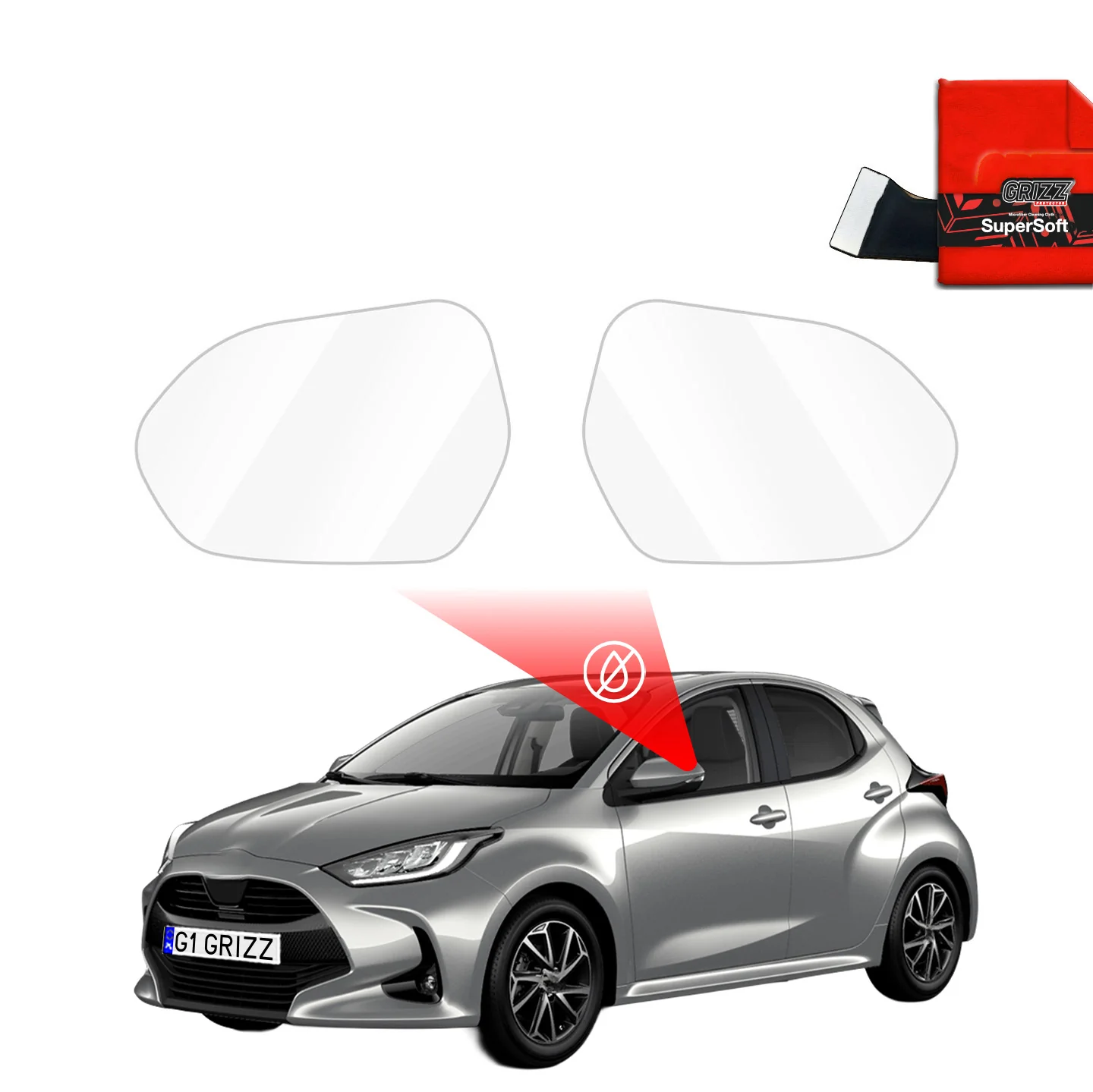 Regenschutzfolie für Außenspiegel - Toyota Yaris 4 (2020-2026)