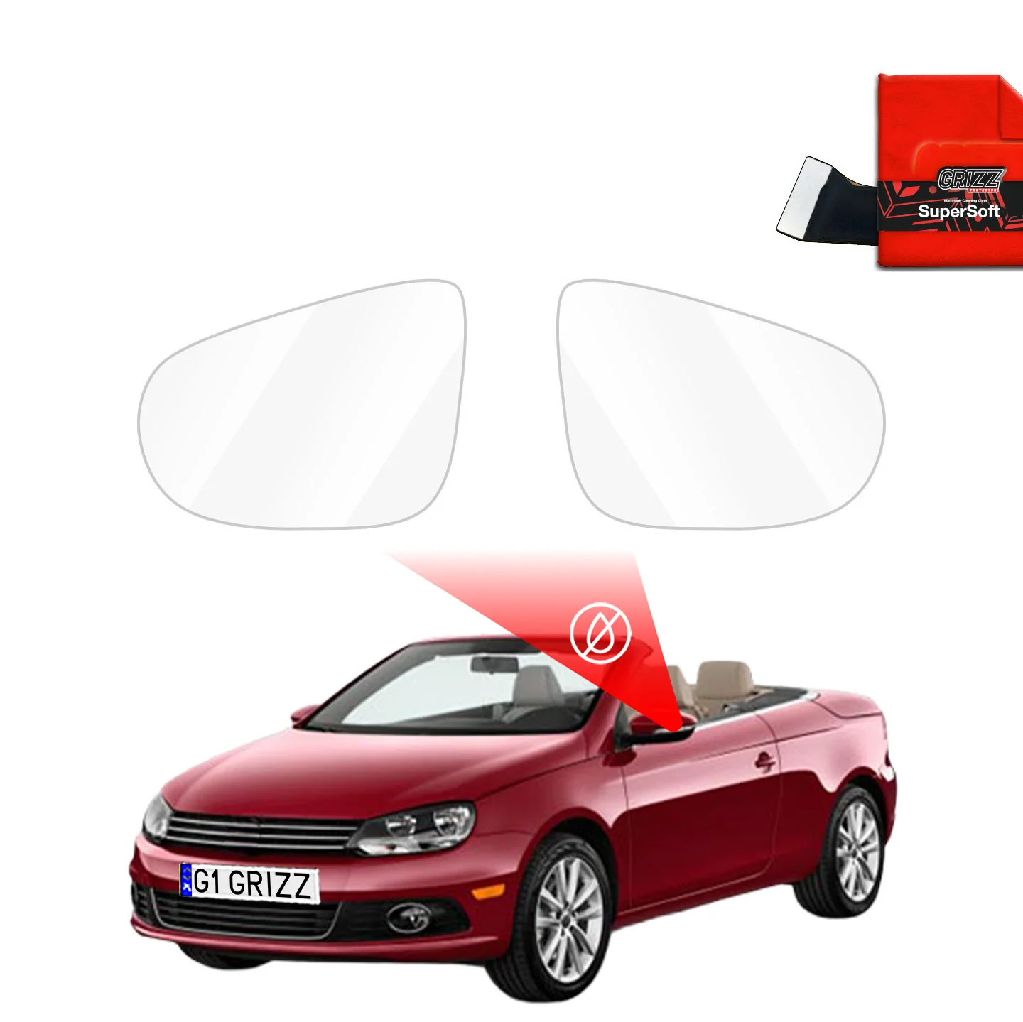 Regenschutzfolie für Außenspiegel - Volkswagen Eos (2006-2015)