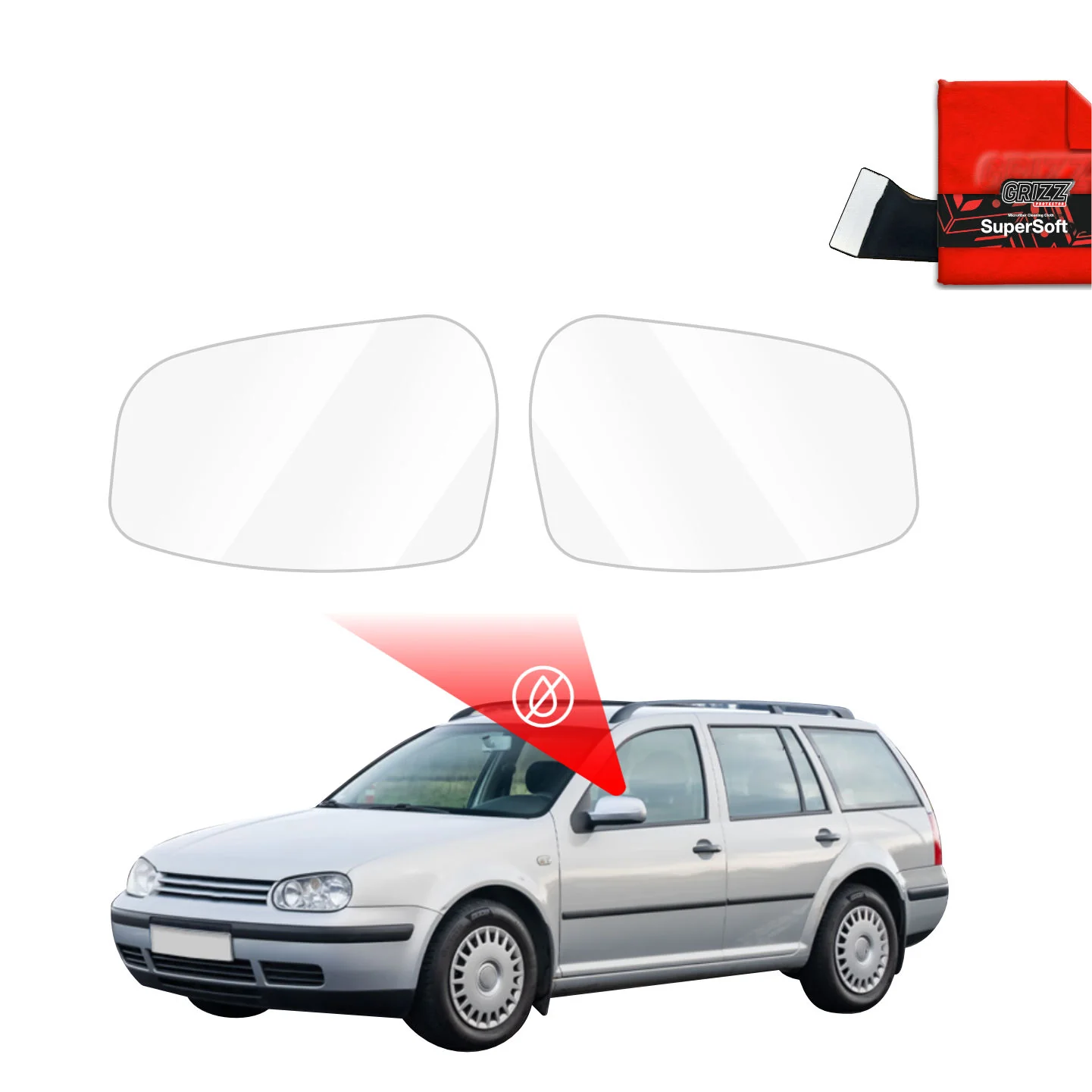 Regenschutzfolie für Außenspiegel - Volkswagen Golf 4 Variant (1997-2003)