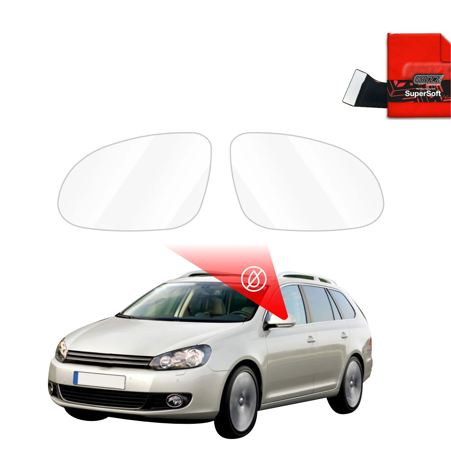 Regenschutzfolie für Außenspiegel - Volkswagen Golf 6 Variant (2009-2014)