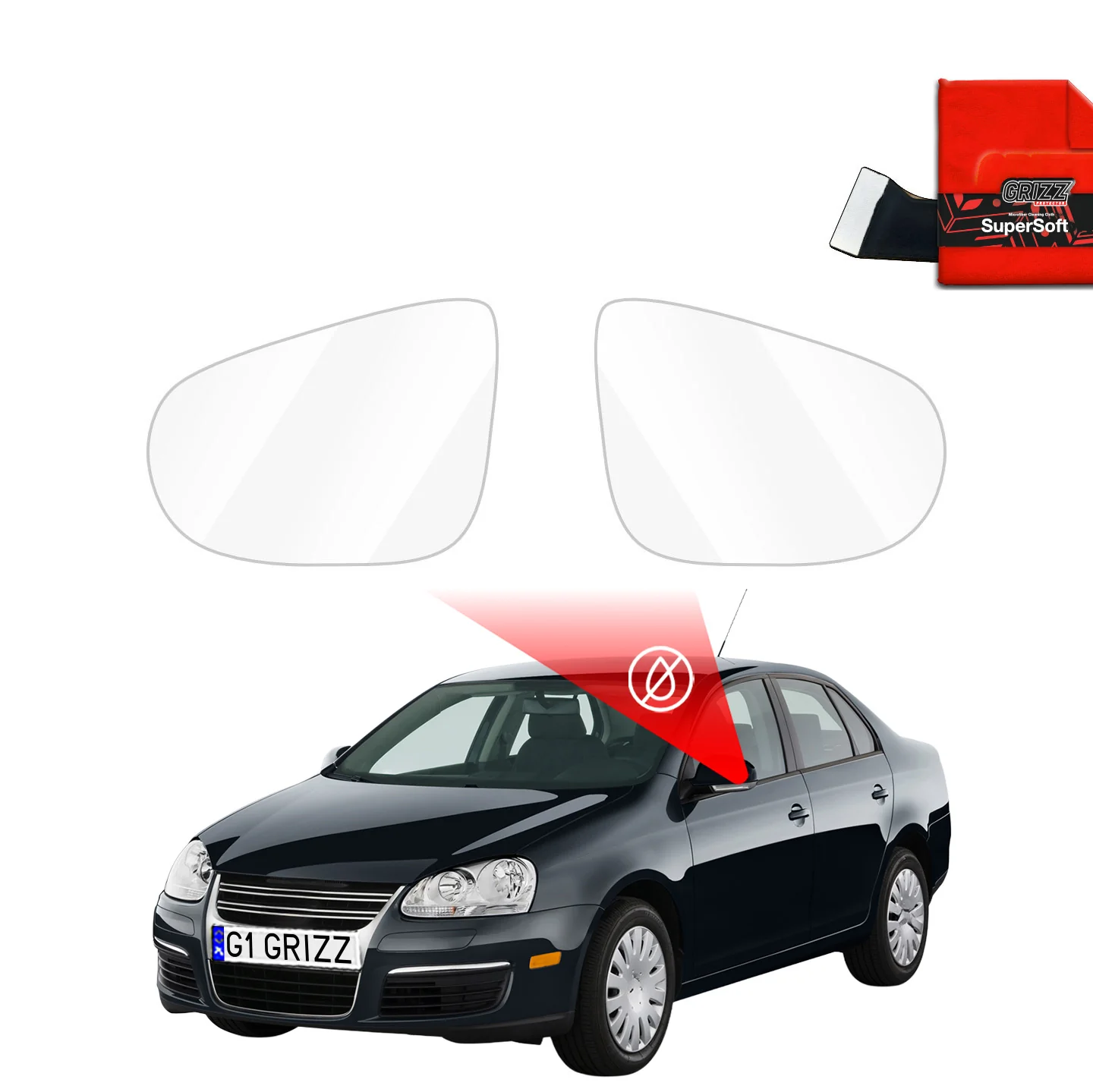Regenschutzfolie für Außenspiegel - Volkswagen Jetta (2010-2018)