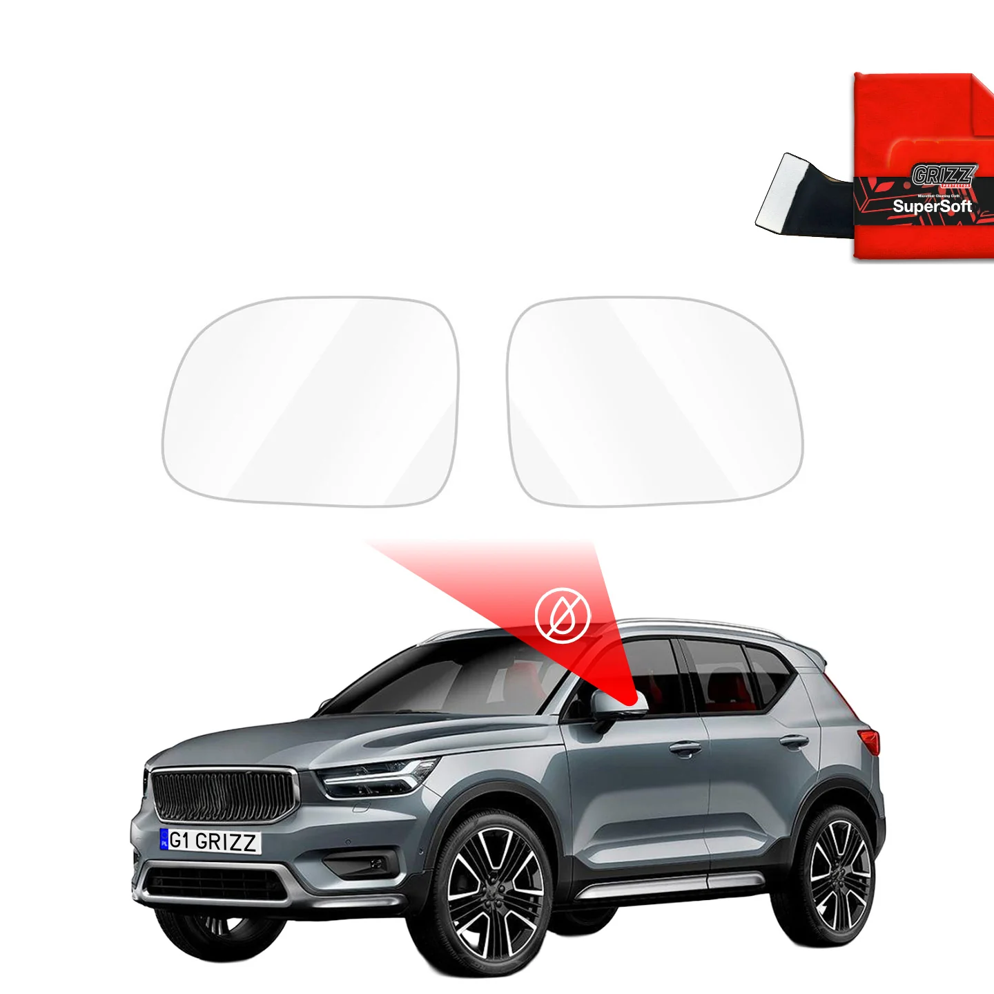 Regenschutzfolie für Außenspiegel - Volvo XC40 (2017-2022)