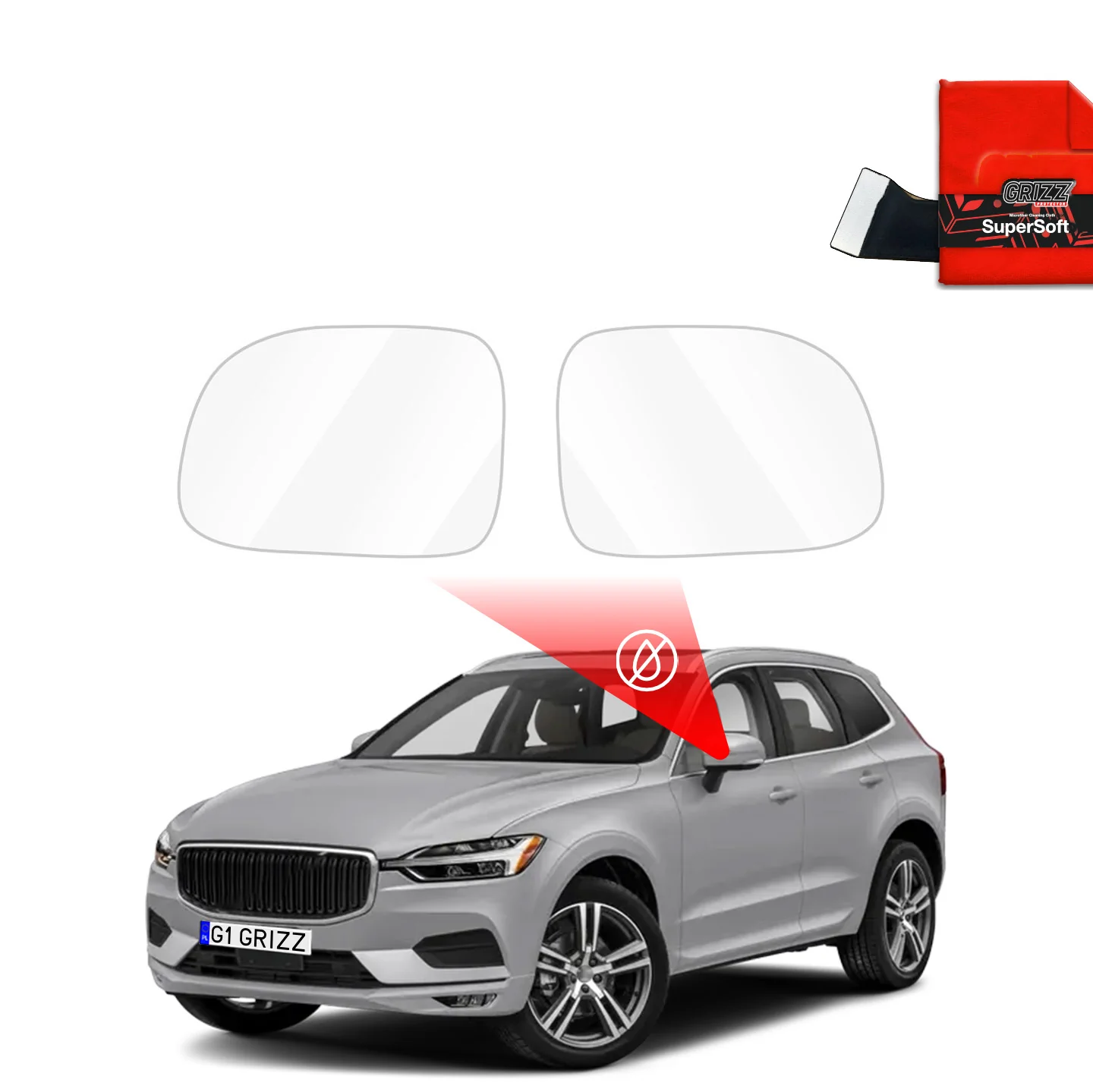 Regenschutzfolie für Außenspiegel - Volvo XC60 (2017-2021)