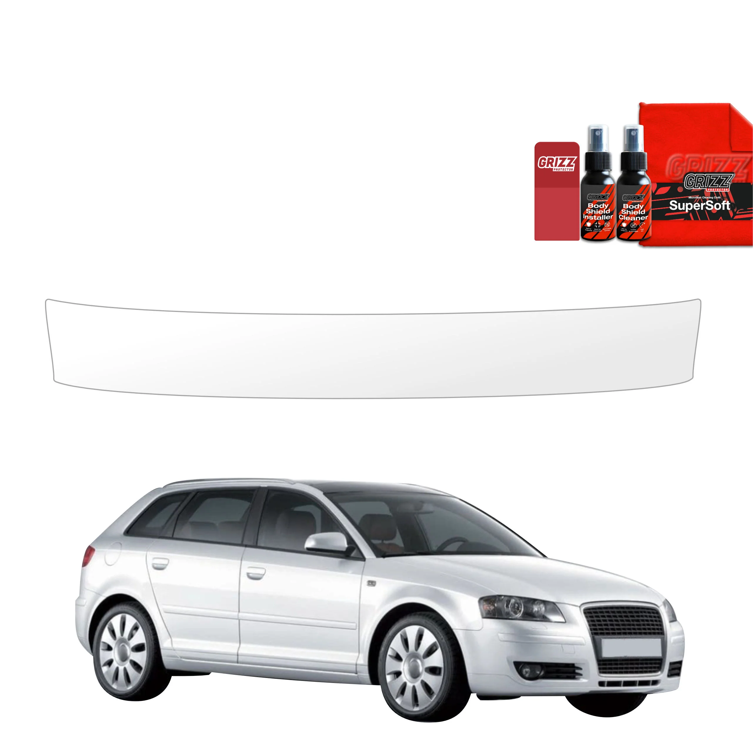 Schutzfolie für Ladekante - Audi A3 8P Hatchback 5D (2008-2012)