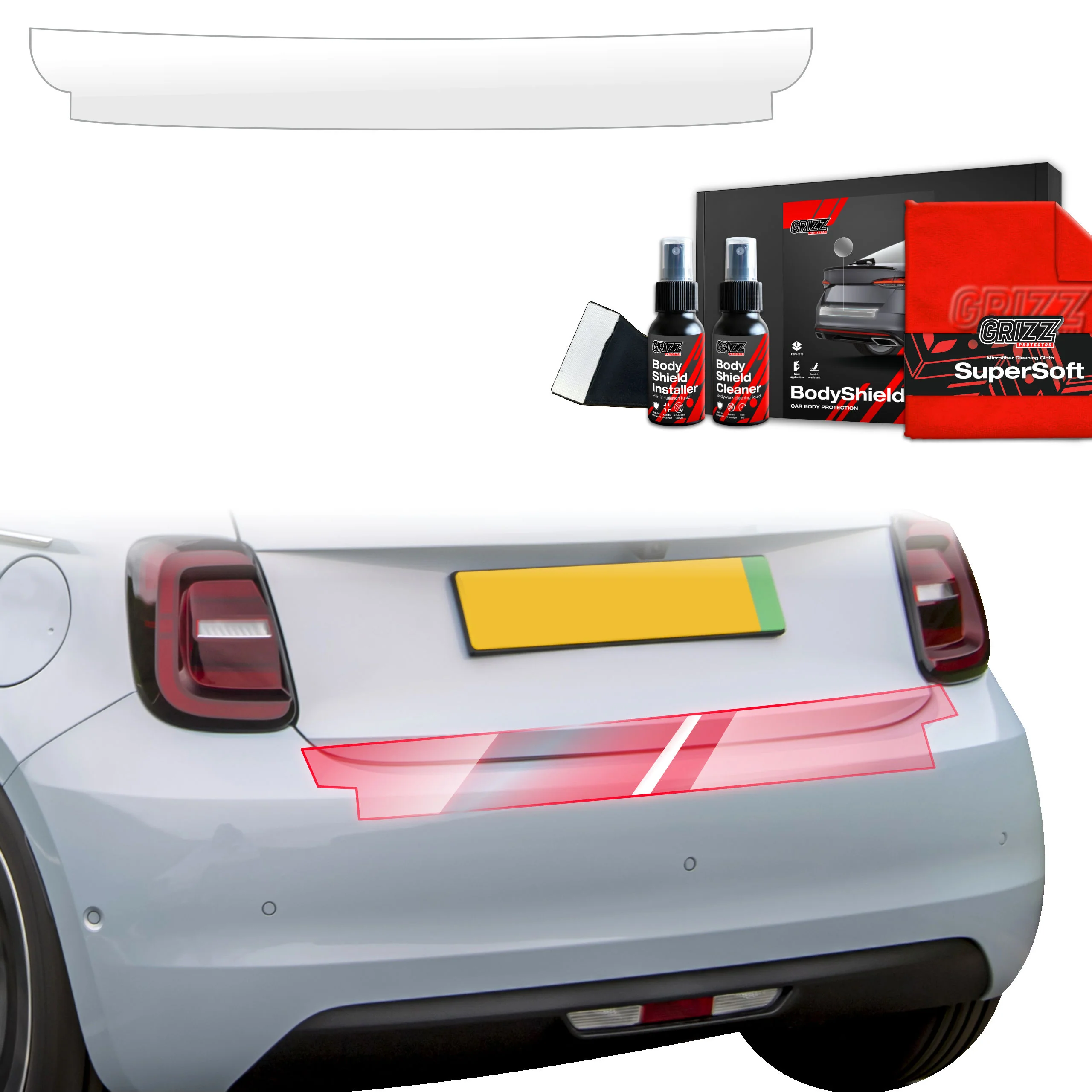 Schutzfolie für Ladekante - Fiat 500 (2016-2026)