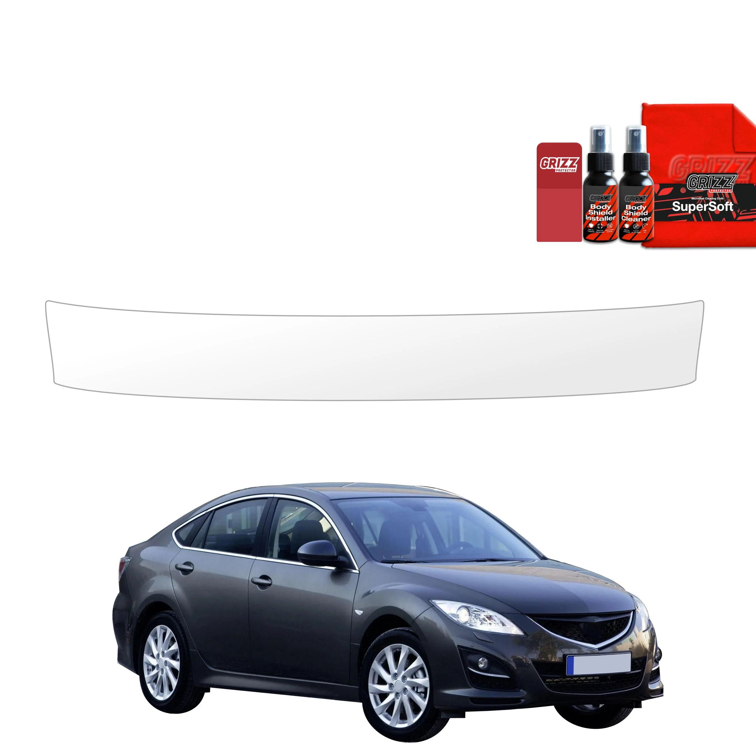 Schutzfolie für Ladekante - Mazda 6 2 Sedan 4D (2010-2013)